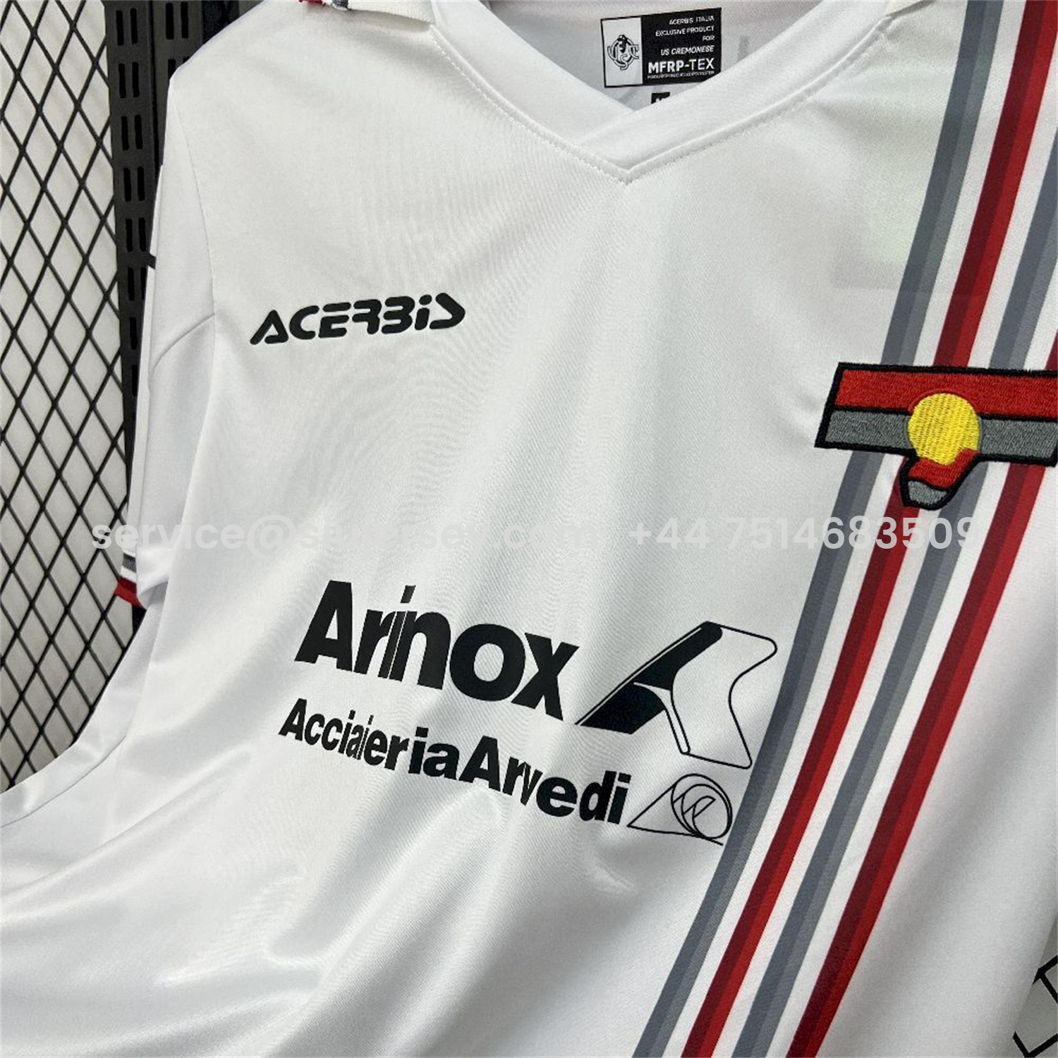SIUjerseys-Cremonese 25-26 Away White Jersey - Fans Version