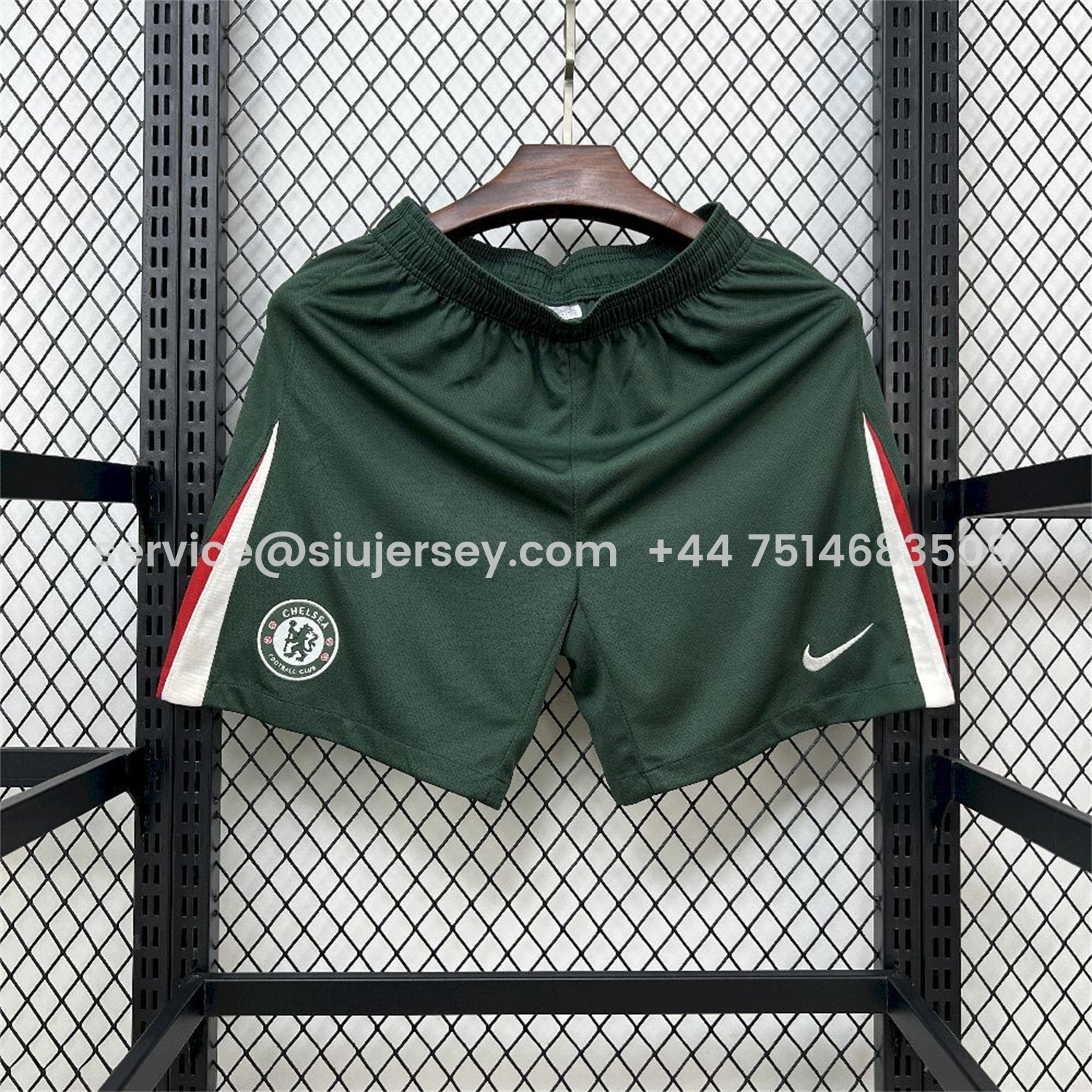 SIUjerseys-C.H.E.L.S.E.A 25-26 Away Green Shorts - Fans Version