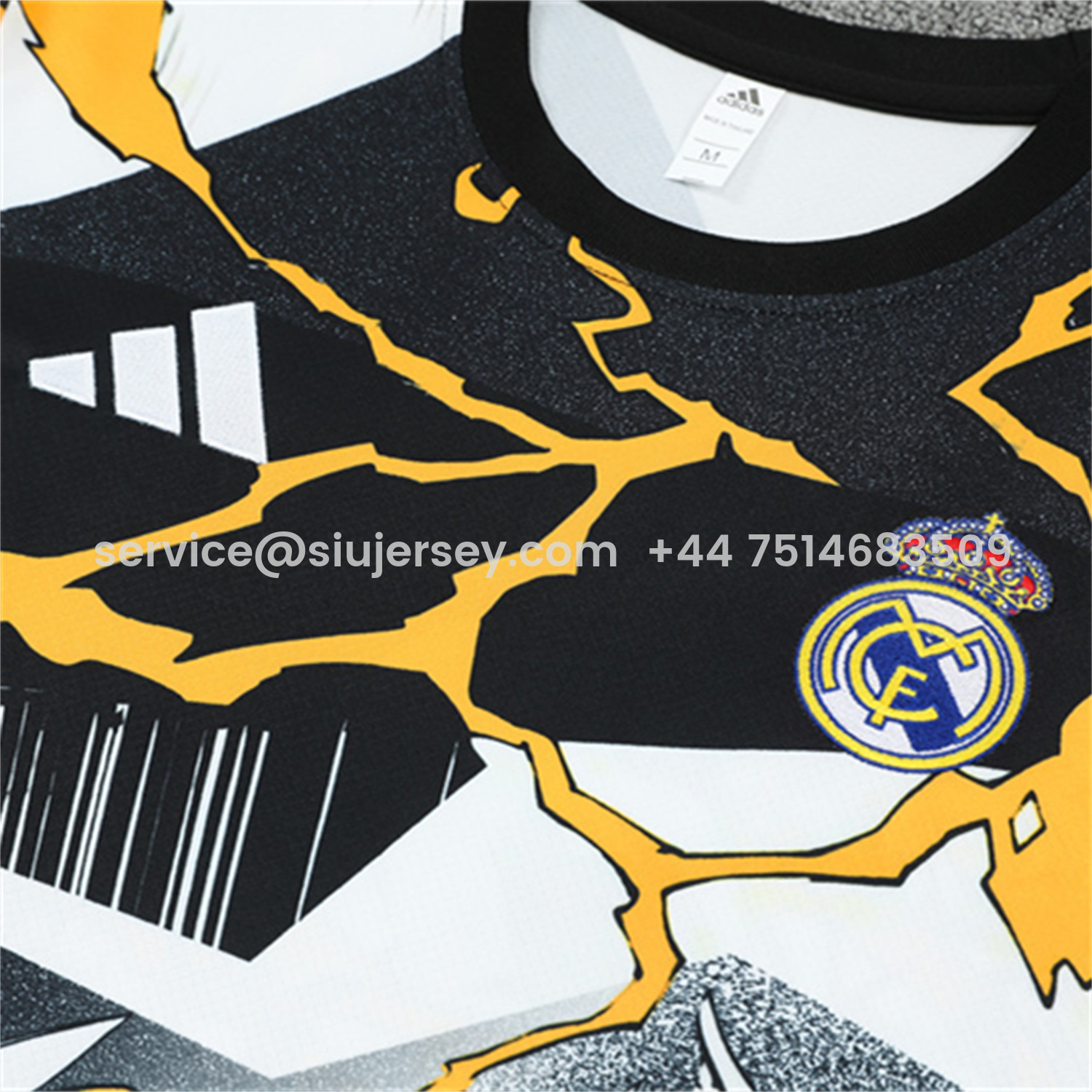 SIUjerseys-Real Madrid 25-26 Thunder Comics Kids Short-Sleeve Training Set - Comic Pattern Top & Shorts