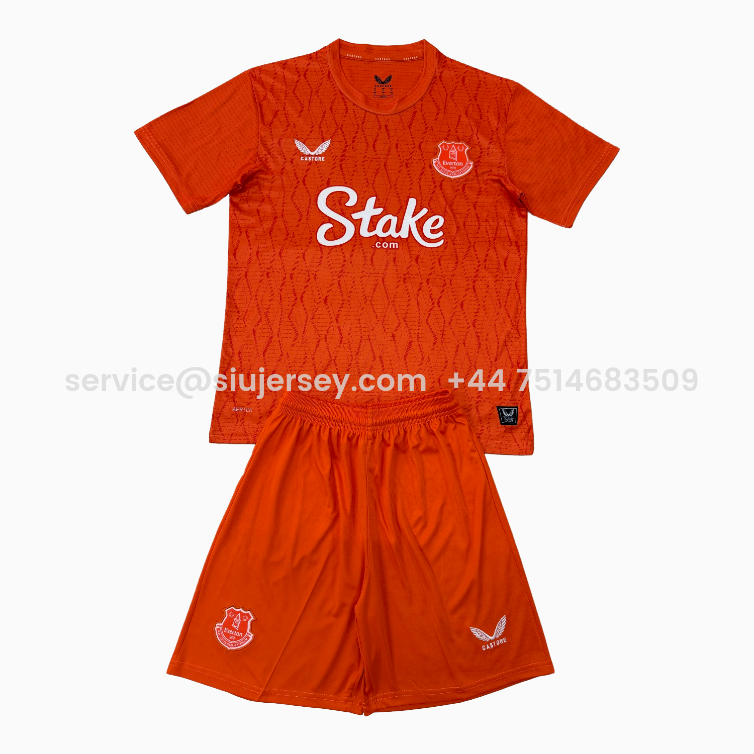 SIUjerseys-Everton 25-26 Orange Goalkeeper Men's Adult Jersey Set - Fans Version