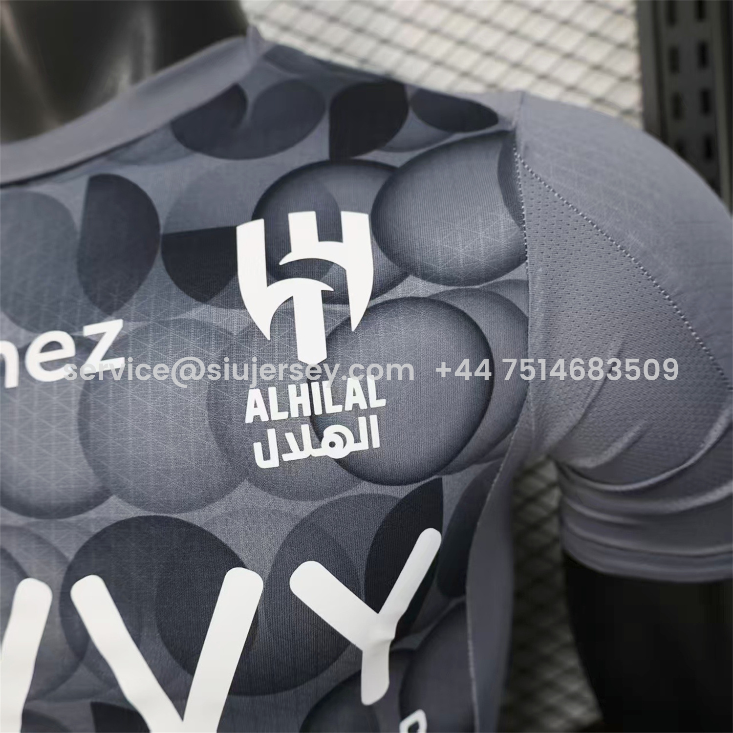 SIUjerseys-Al Hilal Riyadh Crescent 25-26 Third Grey Jersey - Player Version