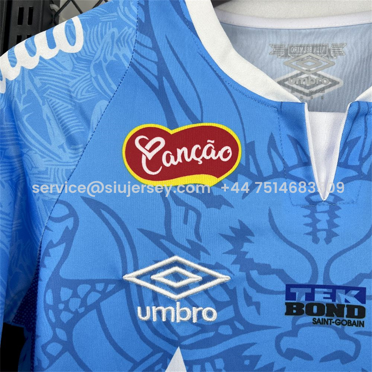 SIUjerseys-Santos 25-26 Blue Special Jersey with Sponsors - Fans Version