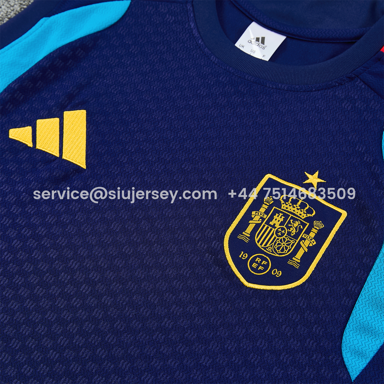 SIUjerseys-Spain 2026 Vest Training Set - Dark Blue Vest and Shorts