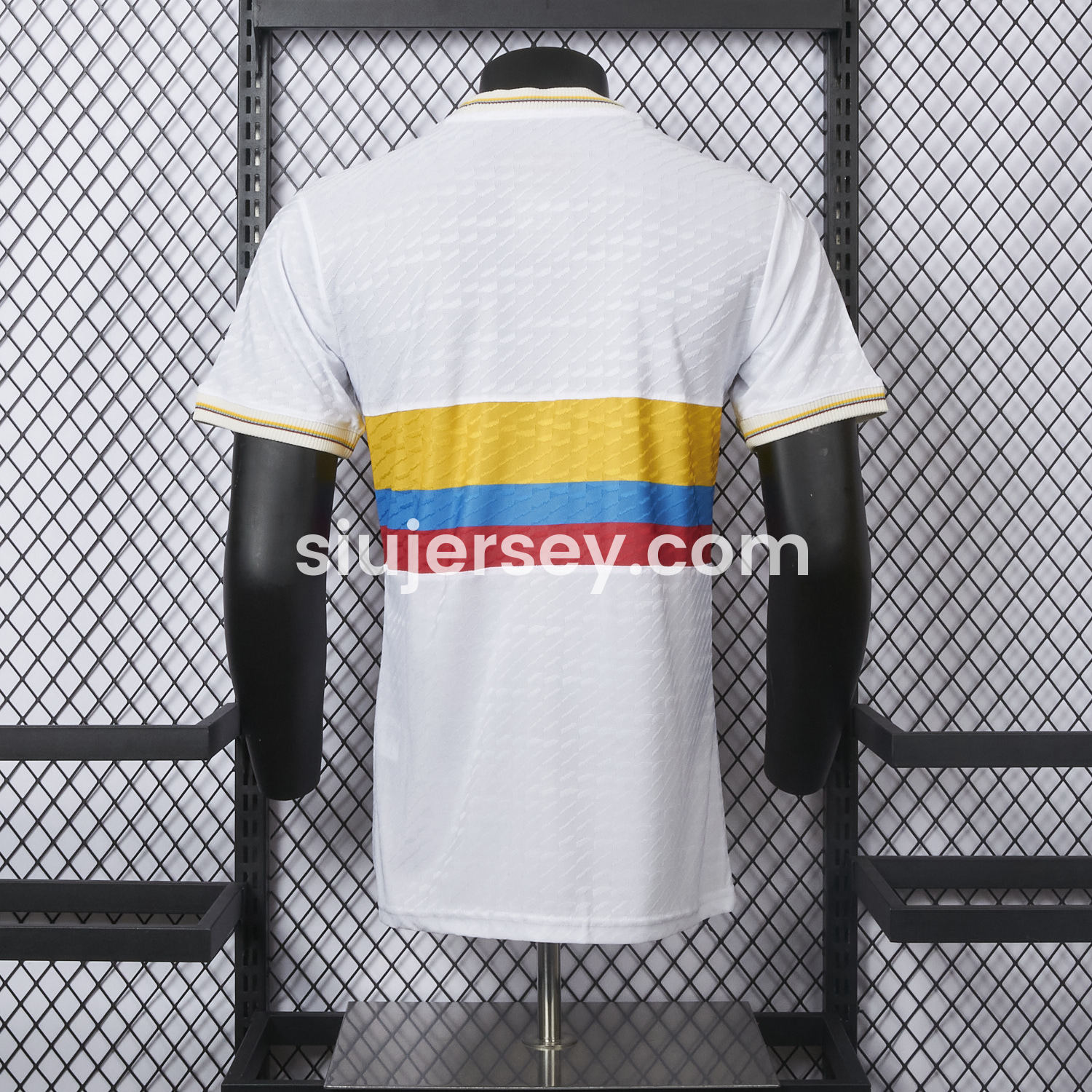 SIUjerseys-Colombia 2024 100th Anniversary Jersey with Jacquard Fabric - Player Version