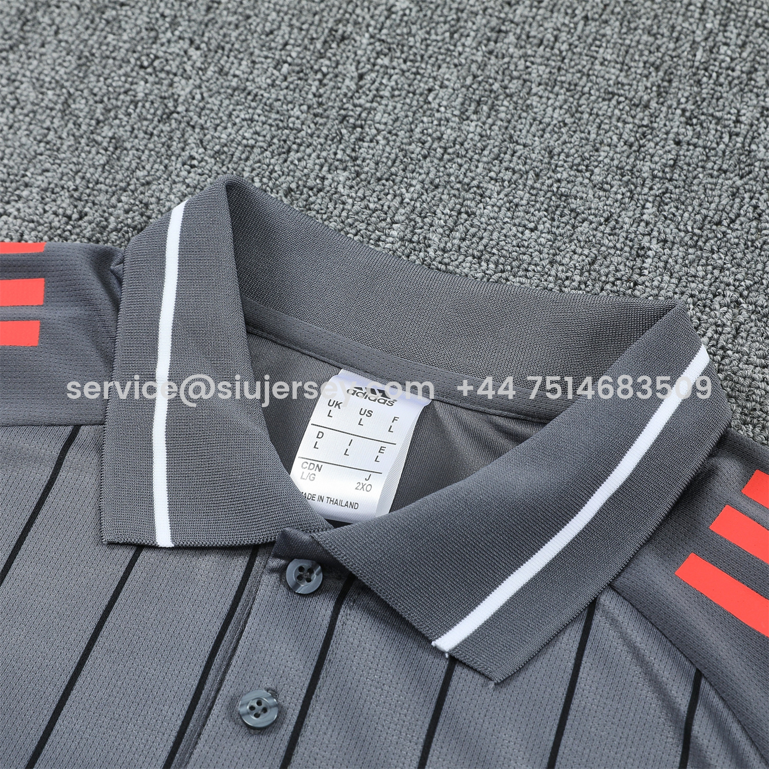 SIUjerseys-Bayern Munich 25-26 POLO Short-Sleeve Training Set - Deep Grey Top and Pants