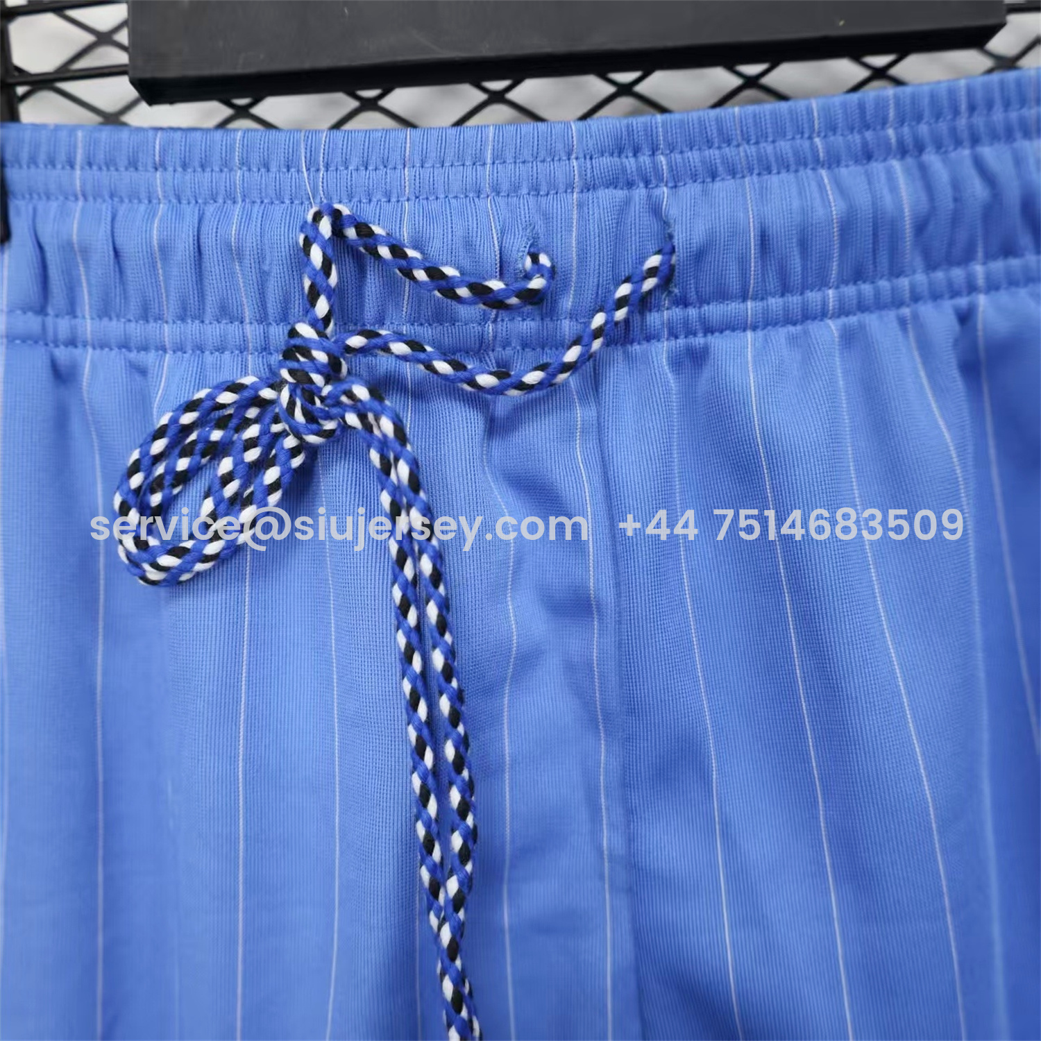 SIUjerseys-Manchester United 25-26 Trefoil Blue Travel Shorts - Player Version