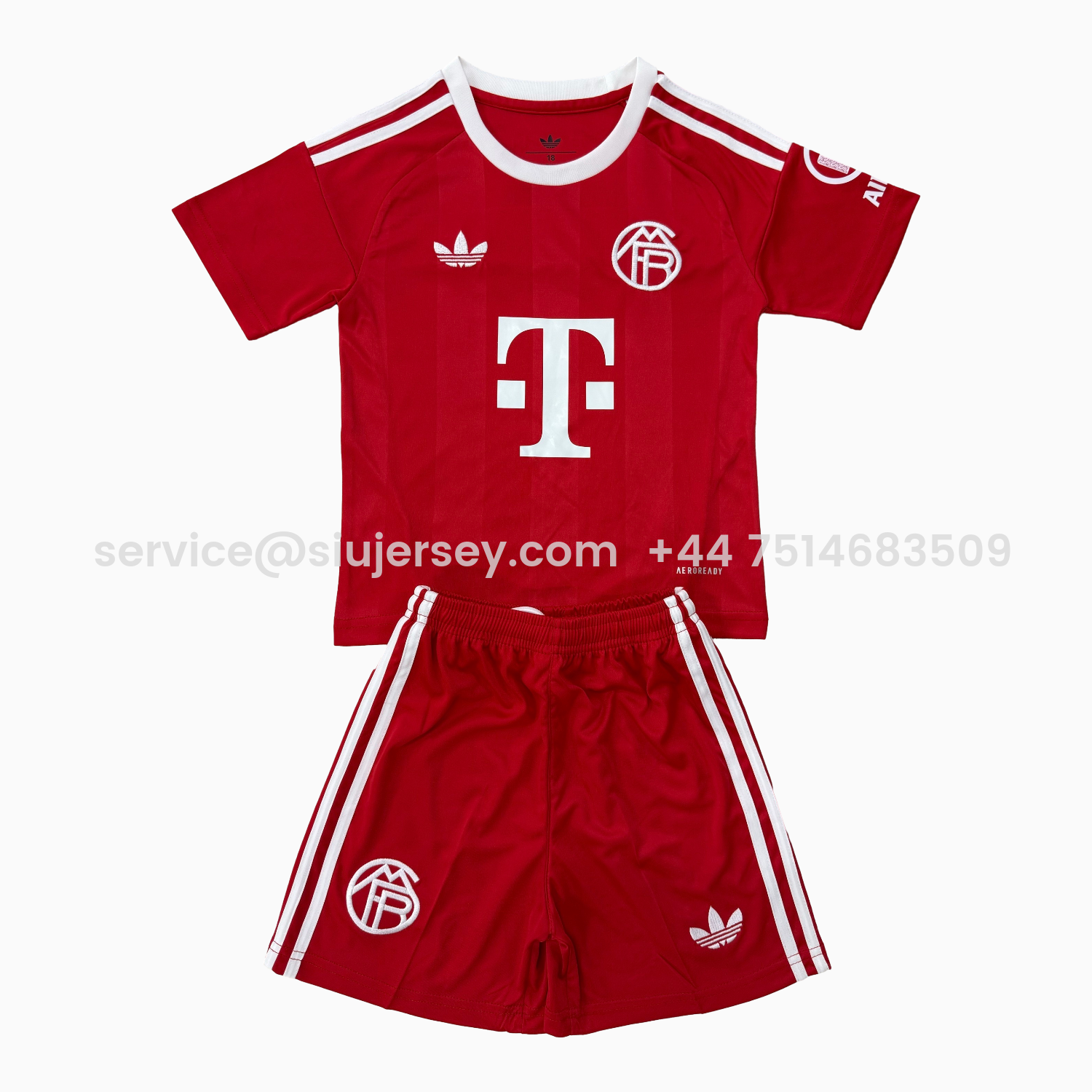 SIUjerseys-Bayern Munich 25-26 Red Goalkeeper Kids Kit