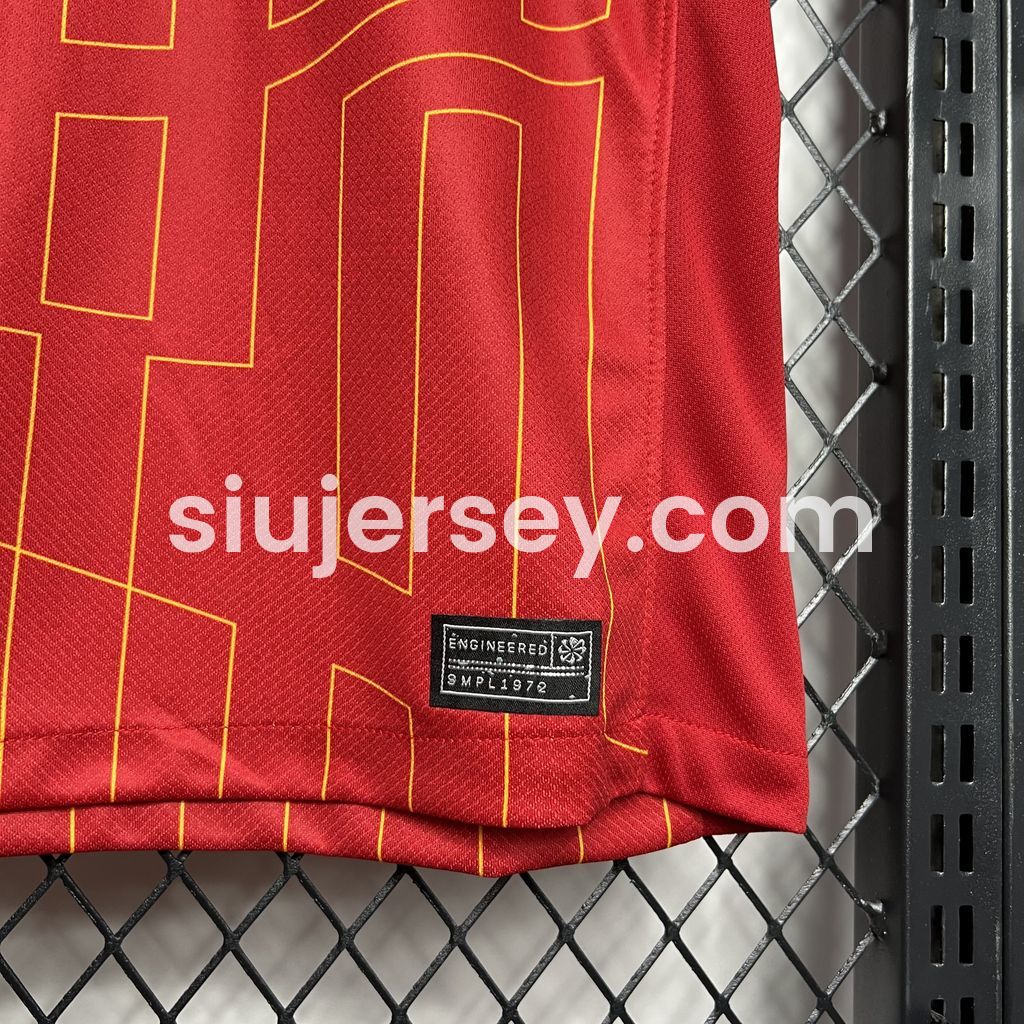 SIUjerseys-Liver.pool 24-25 Home Jersey with Golden Champions Patch - Fans Version