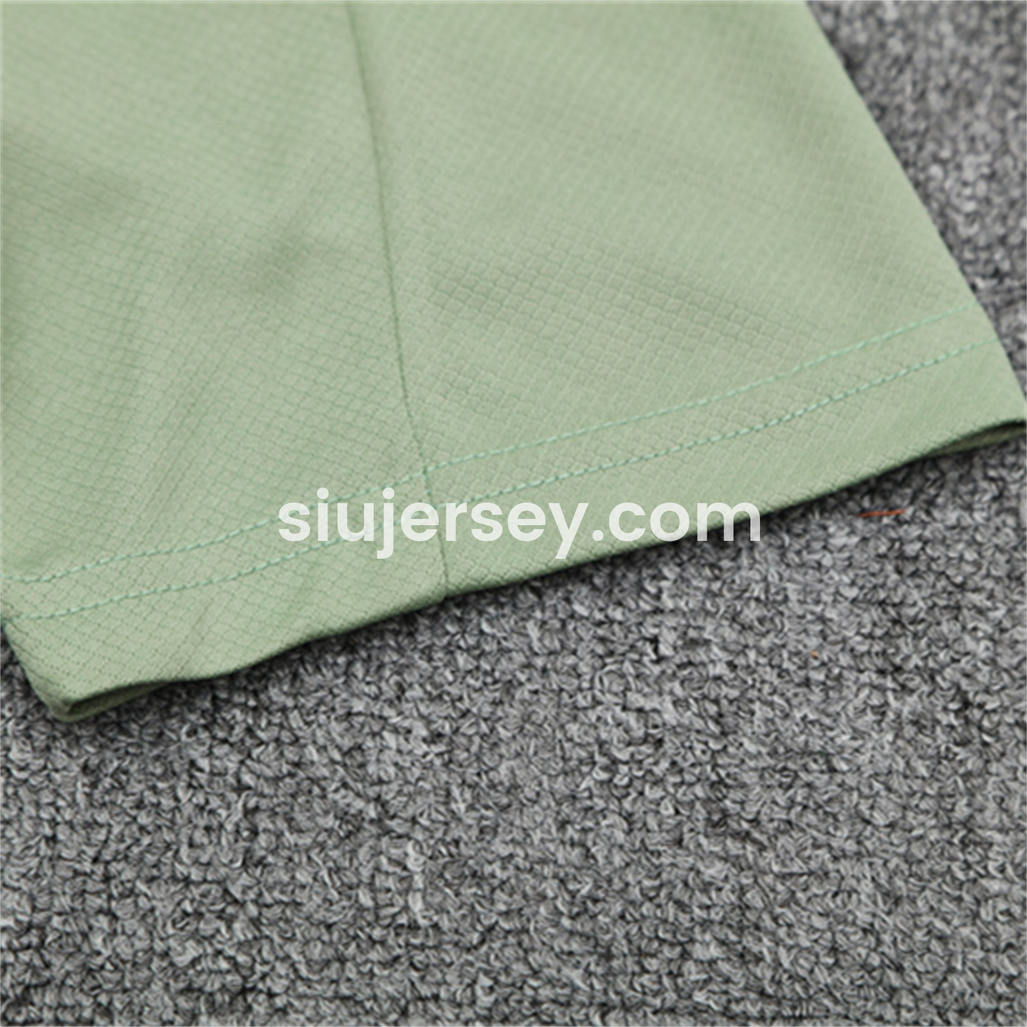 SIUjerseys-C.H.E.L.S.E.A 25-26 Kids Short-Sleeve Training Set - Light Green Top & Army Green Shorts