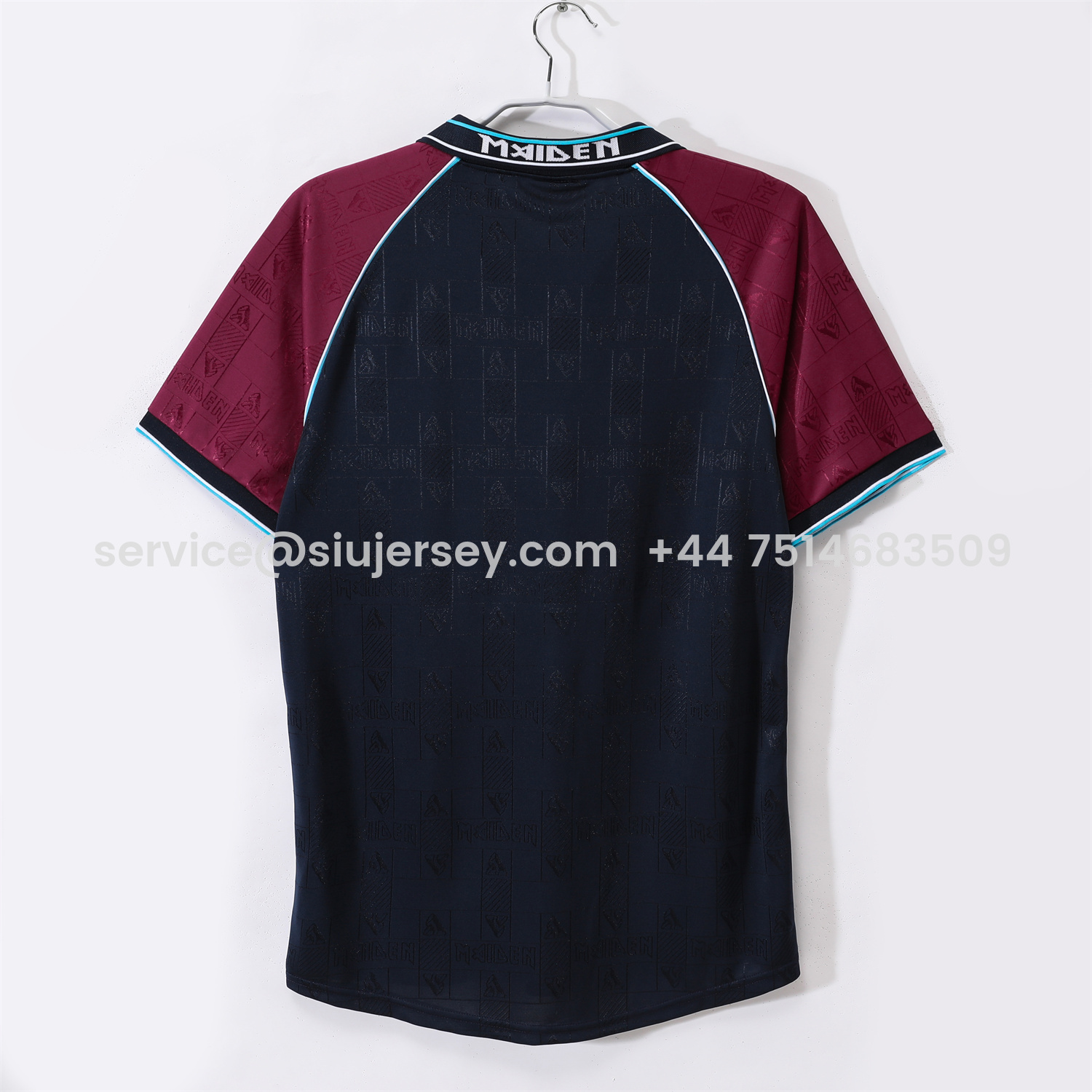 SIUjerseys-Retro West Ham United 1999 Iron Maiden Home Jersey