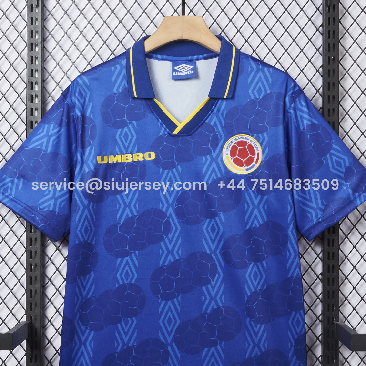 SIUjerseys-Retro Colombia 1994 Away Jersey