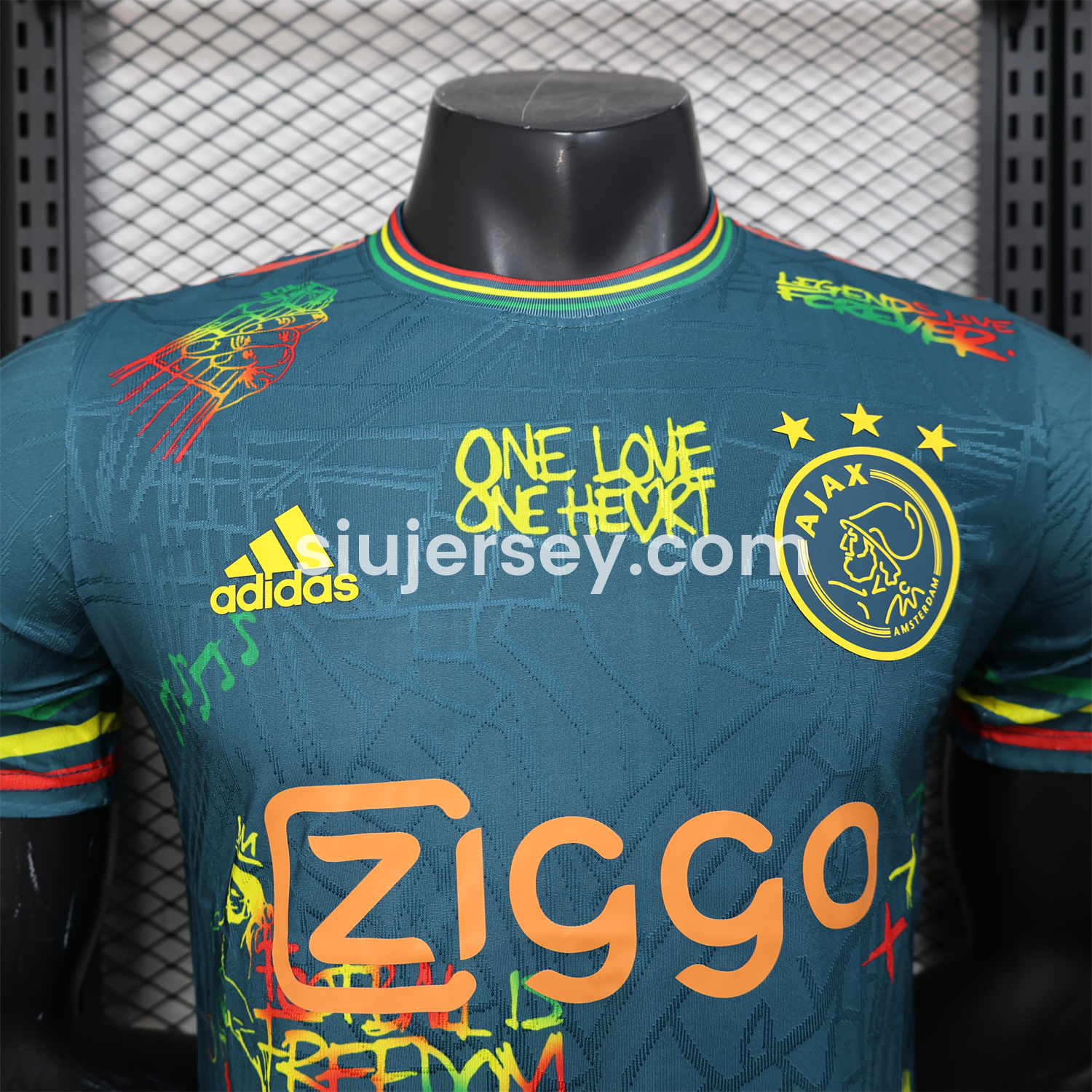 SIUjerseys-Ajax x B-O-B Marly 25-26 Deep Green Special Edition Jersey - Player Version