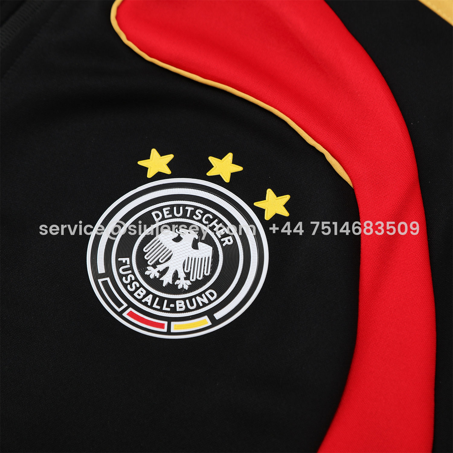 SIUjerseys-Germany 25-26 Jacket Training Tracksuit - Black Jackets & Black Pants