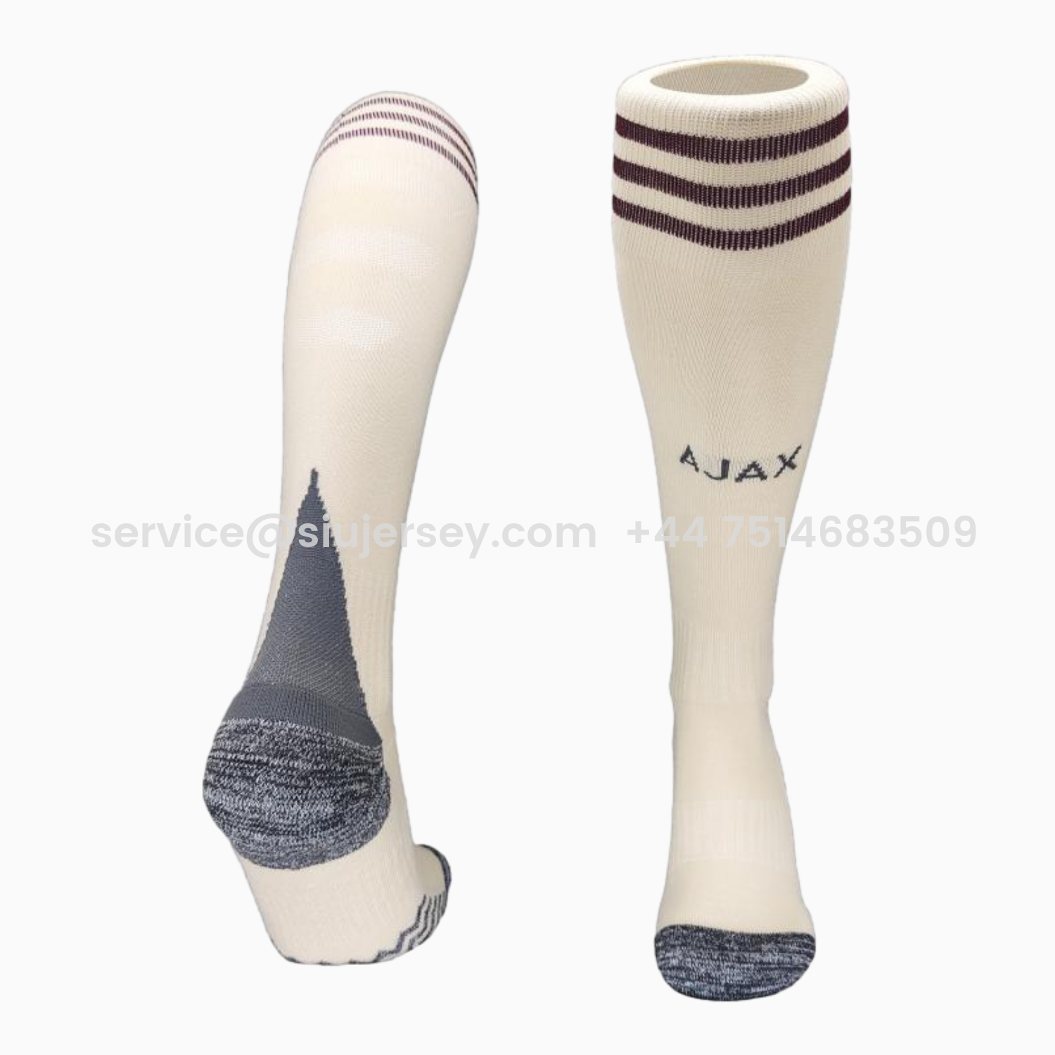 SIUjerseys-Ajax 25-26 Third Socks - Off White