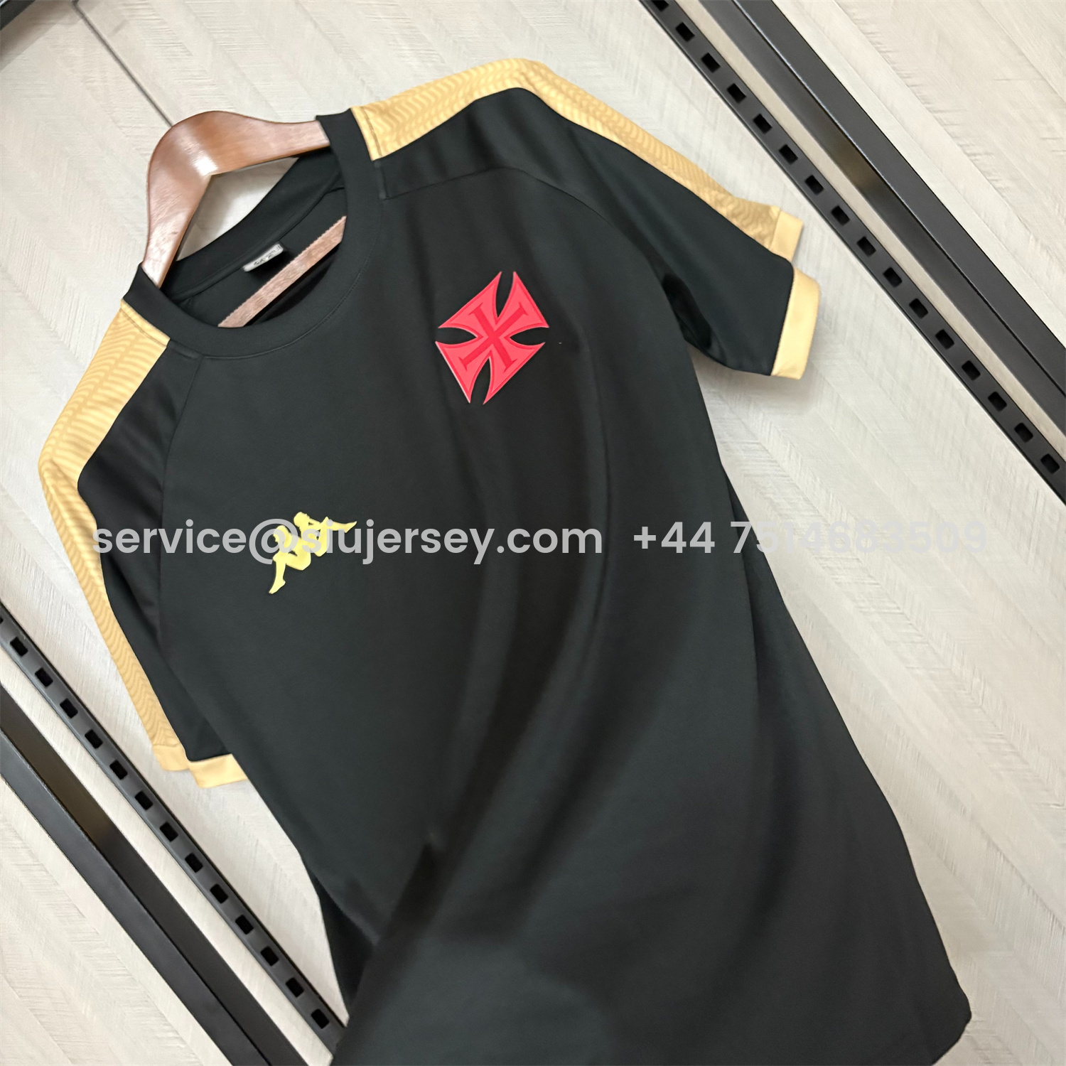 SIUjerseys-Vasco da Gama 25-26 Black Training Jersey - Fans Version