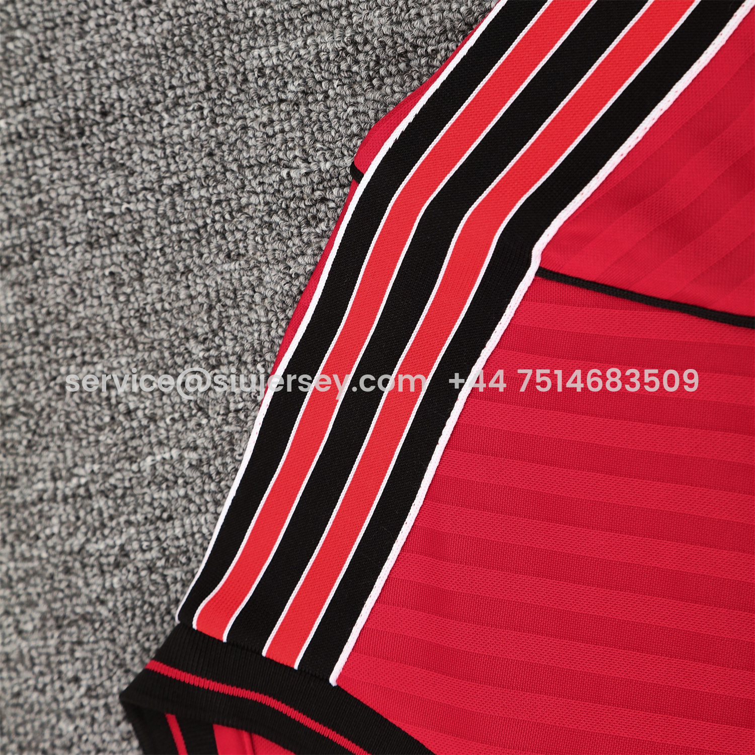 SIUjerseys-Flamengo 25-26 Short-Sleeve Training Set - Red Top & Black Shorts