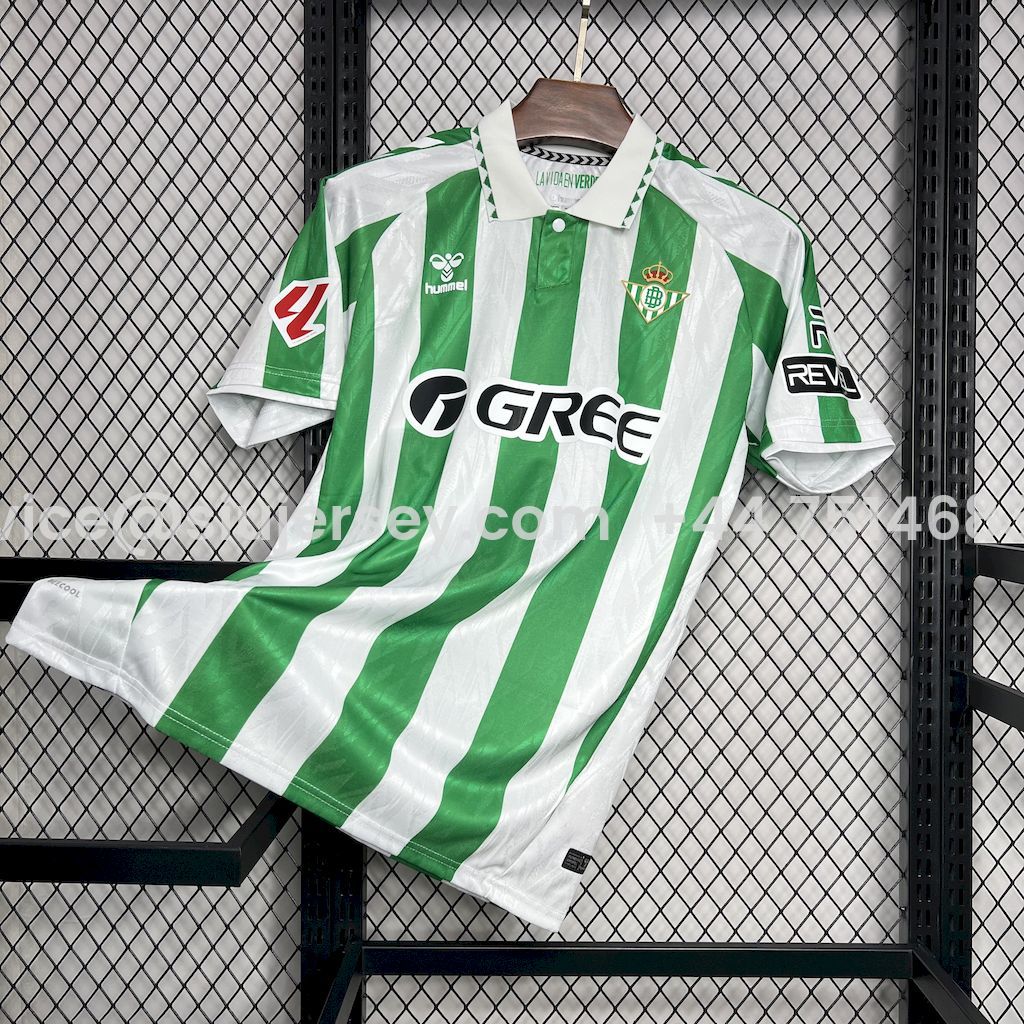 SIUjerseys-Real Betis 24-25 Home Stadium Jersey with New Sponsor - Fans Version