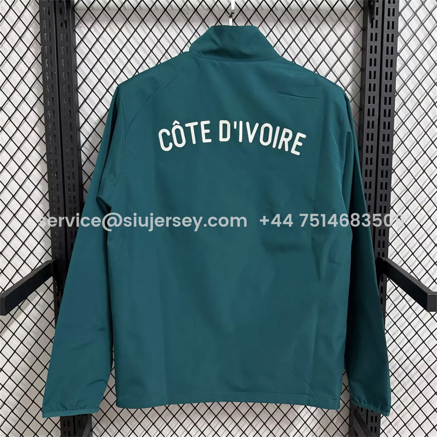 SIUjerseys-Ivory Coast 2026 Pre-Match Double Sided Reversible Windbreaker - Orange