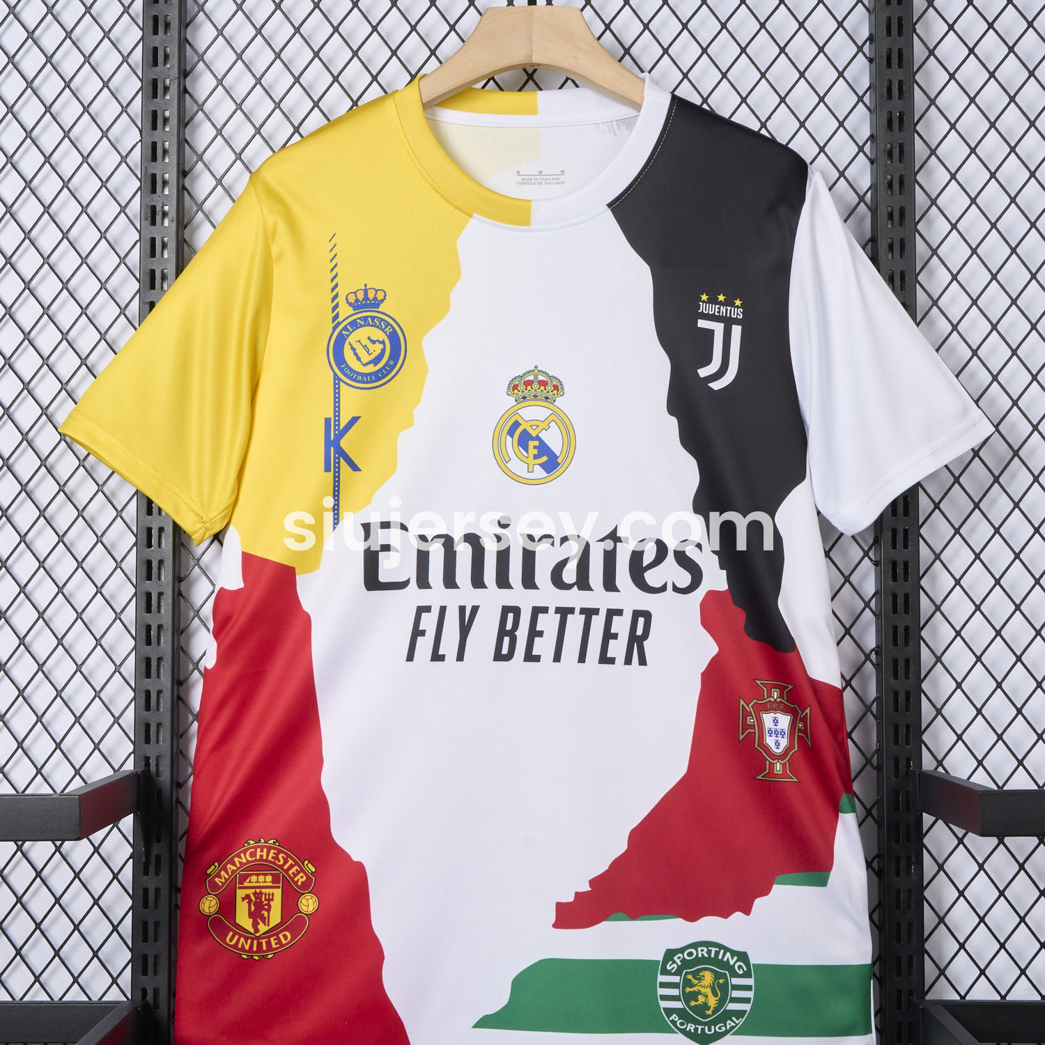 SIUjerseys-Cristiano Ronaldo Career Commemorative Jersey Real Madrid Manchester United Juventus Portugal Al Nassr Sporting CP - Fans Version