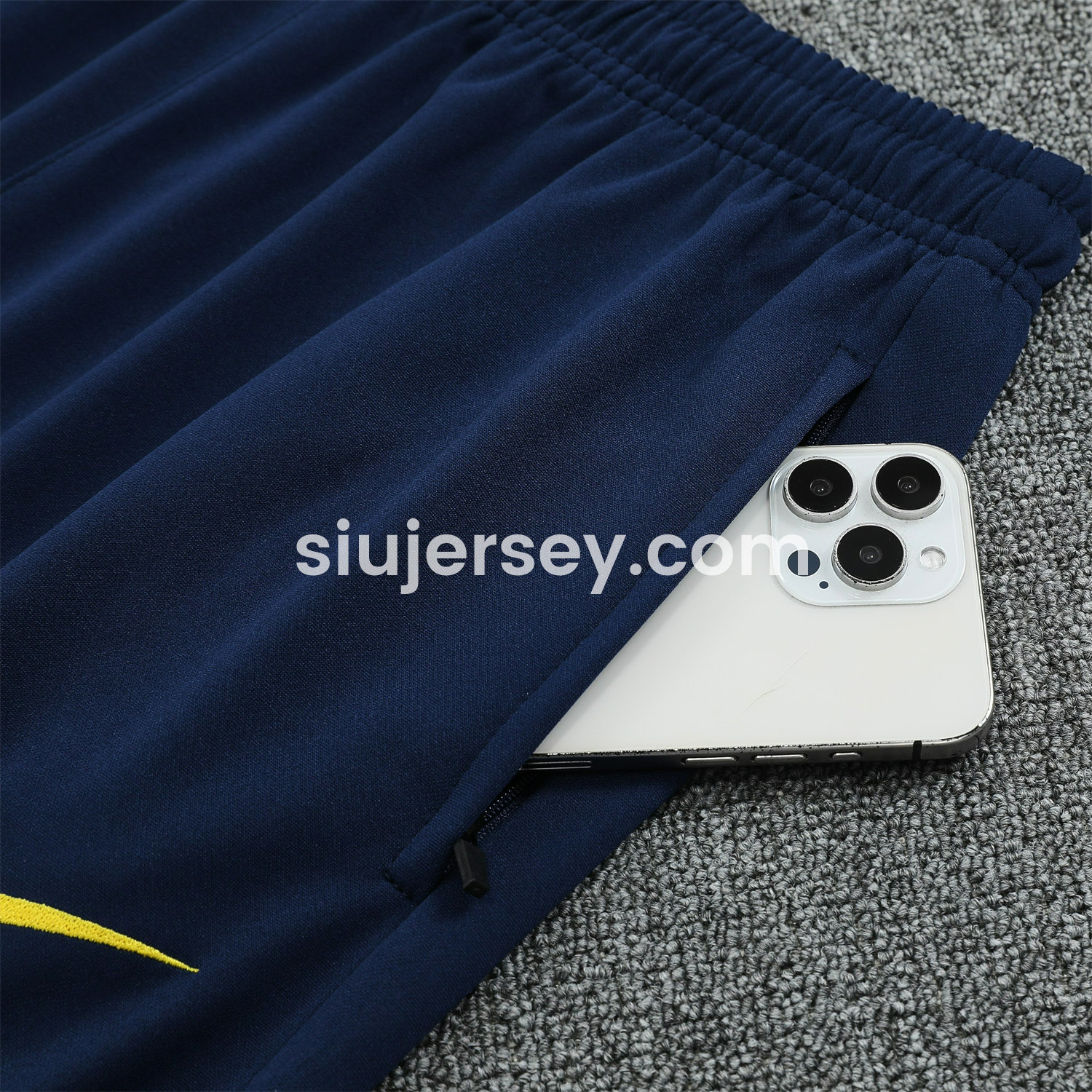 SIUjerseys-Brazil 25-26 POLO Short-Sleeve Training Set - Blue Top and Deep Blue Pants