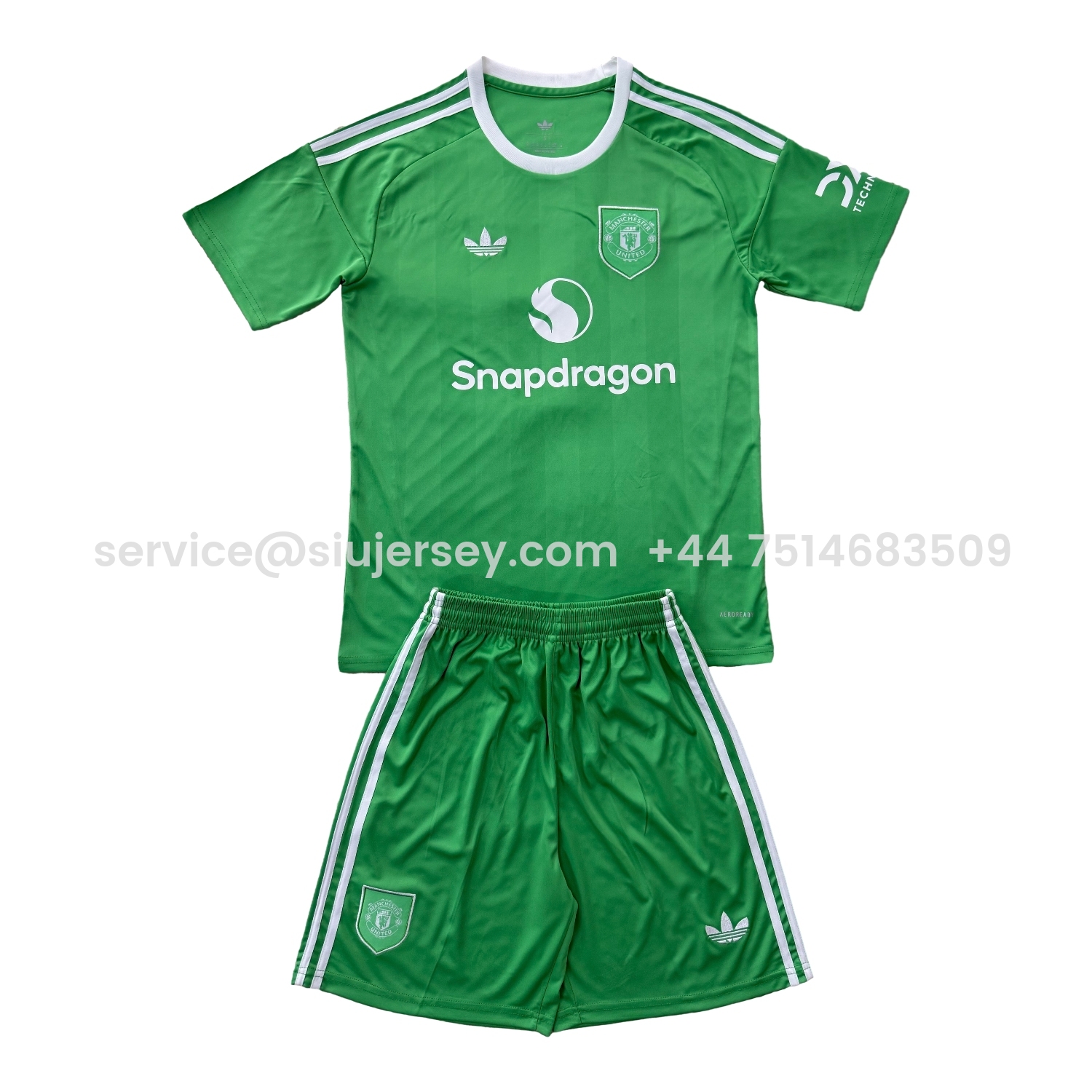 SIUjerseys-Manchester United 25-26 Green Goalkeeper Men's Adult Jersey Set - Fans Version