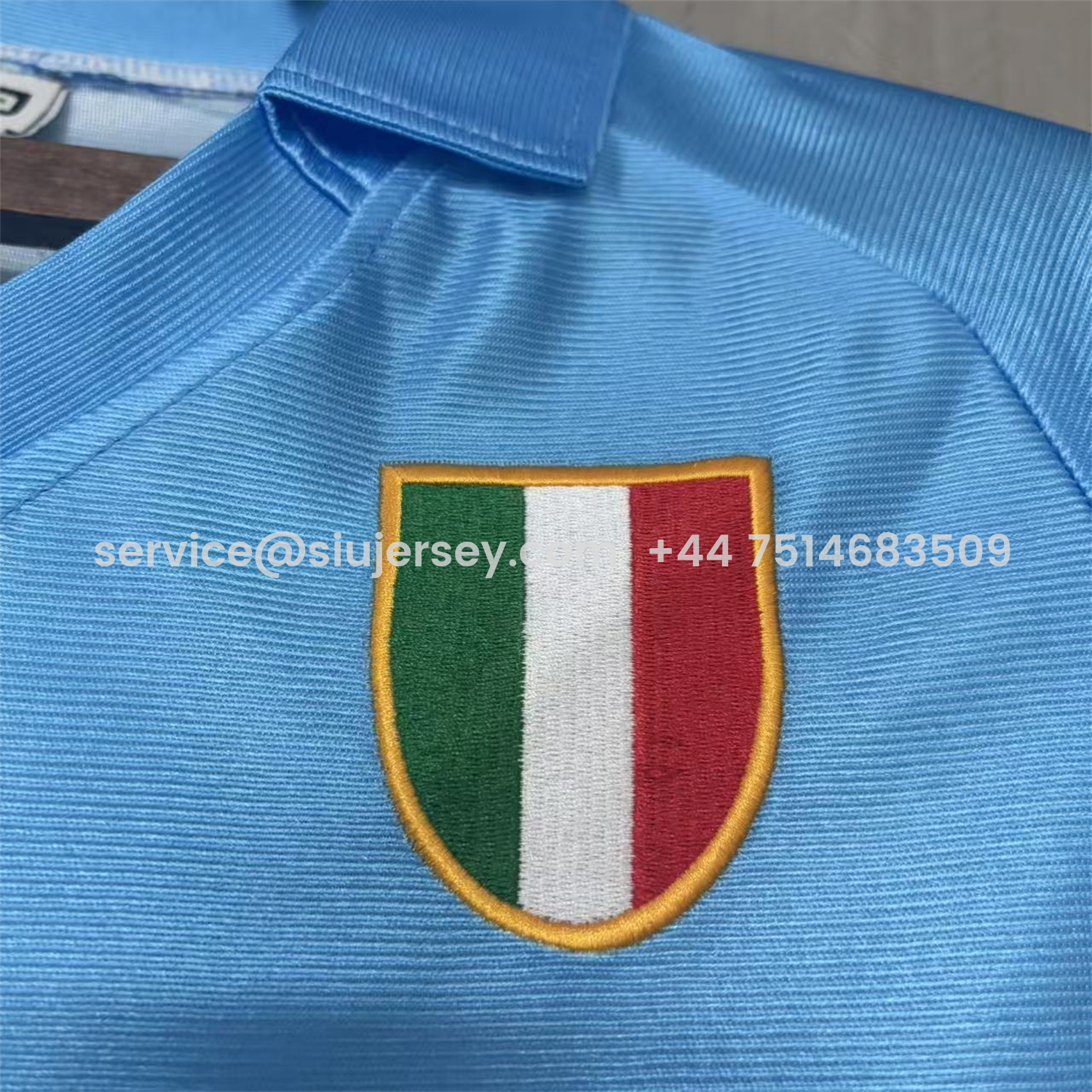 SIUjerseys-Retro Napoli 1990-91 Home 2 Sky Blue And White Jersey