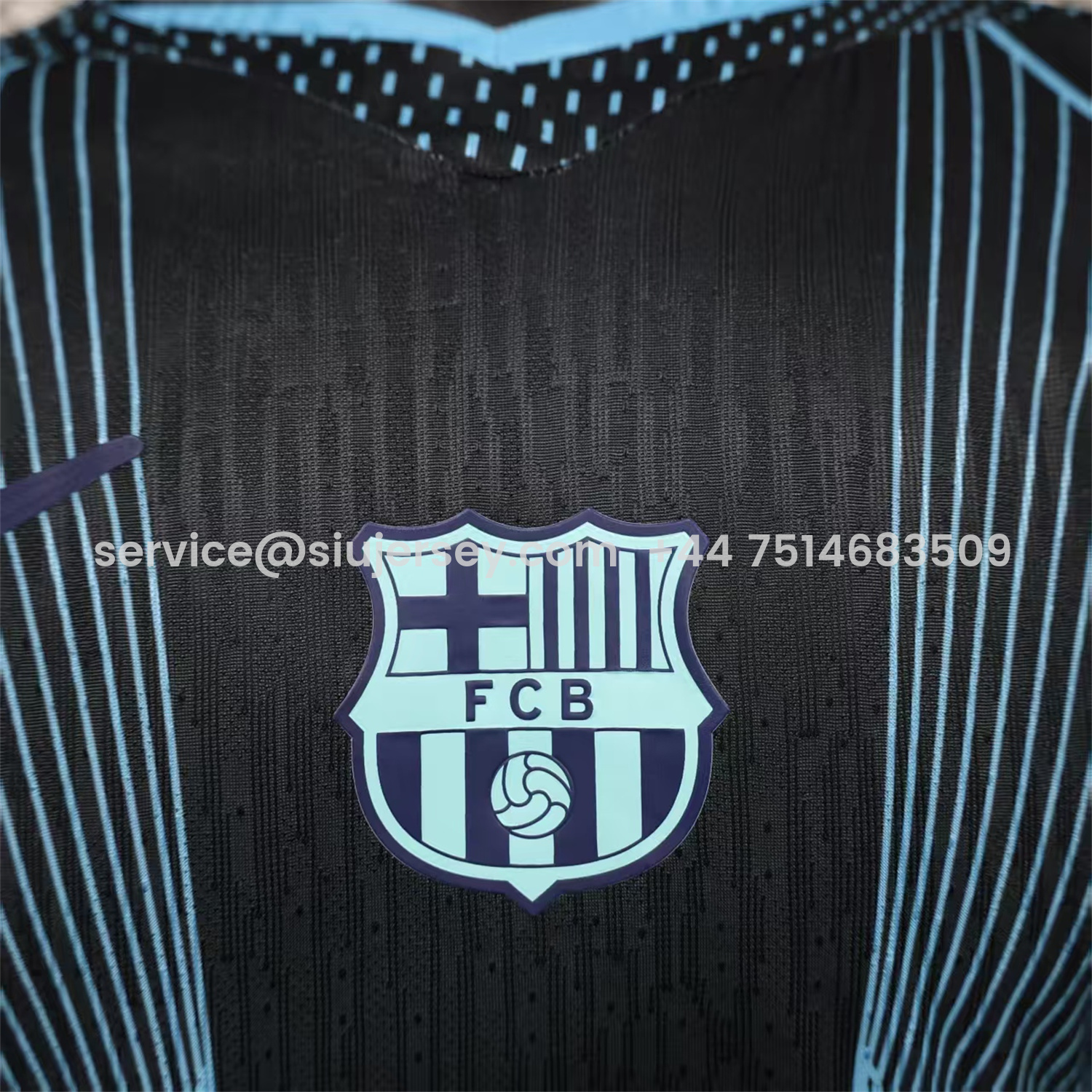 SIUjerseys-Barcelona 25-26 T90 Black Special Jersey - Player Version