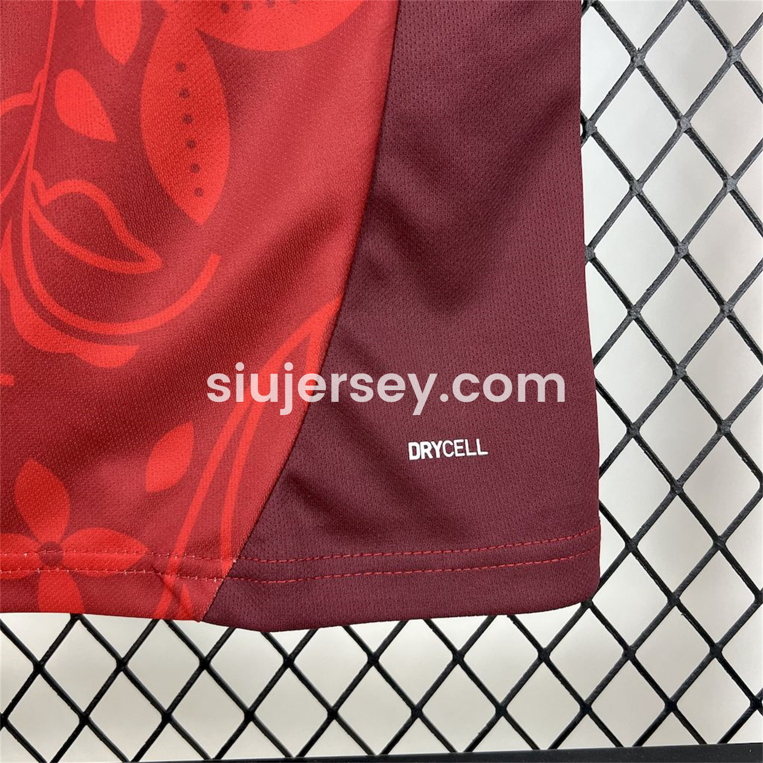 SIUjerseys-Portugal 2025-26 Red Flower Training Jersey - Fans Version
