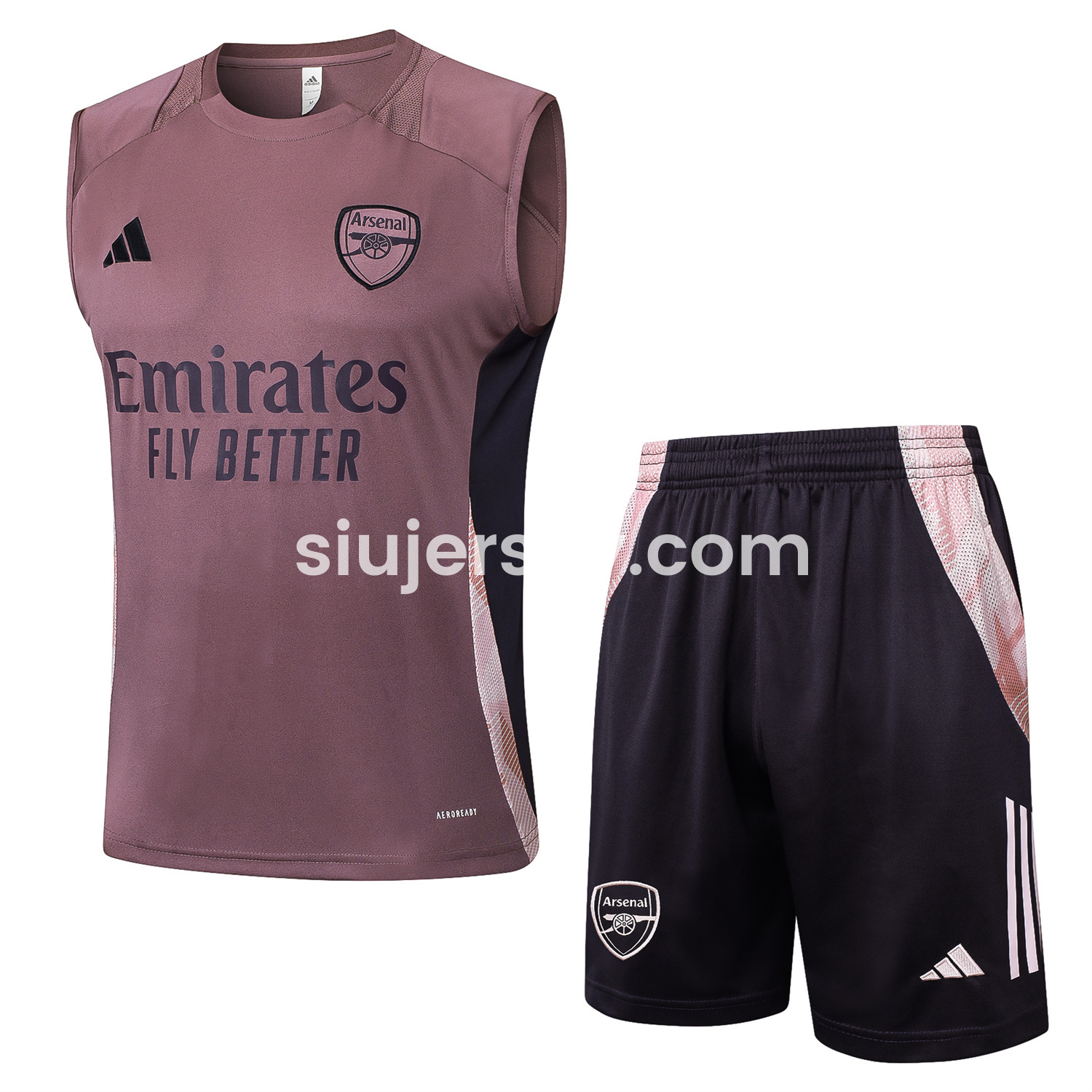 SIUjerseys-Arsenal 25-26 Vest Training Set - Purple Vest and Deep Purple Shorts