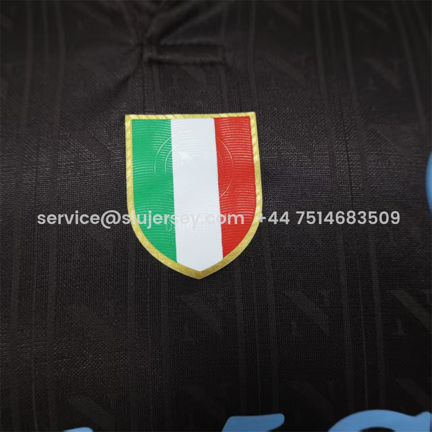 SIUjerseys-Napoli 25-26 Third Black Jersey - Player Version