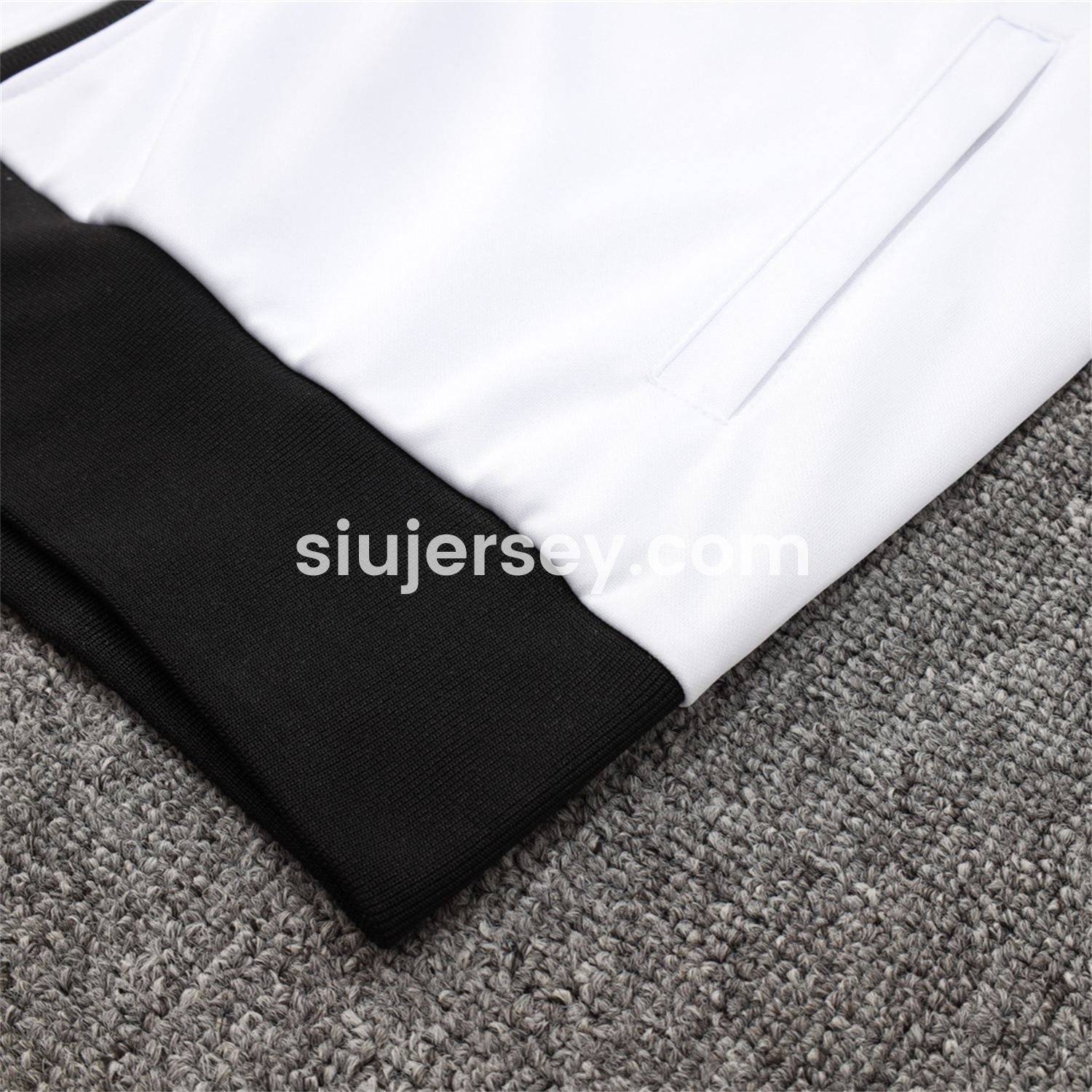 SIUjerseys-Corinthians 25-26 Jacket Training Tracksuit - White Jackets & Black Pants