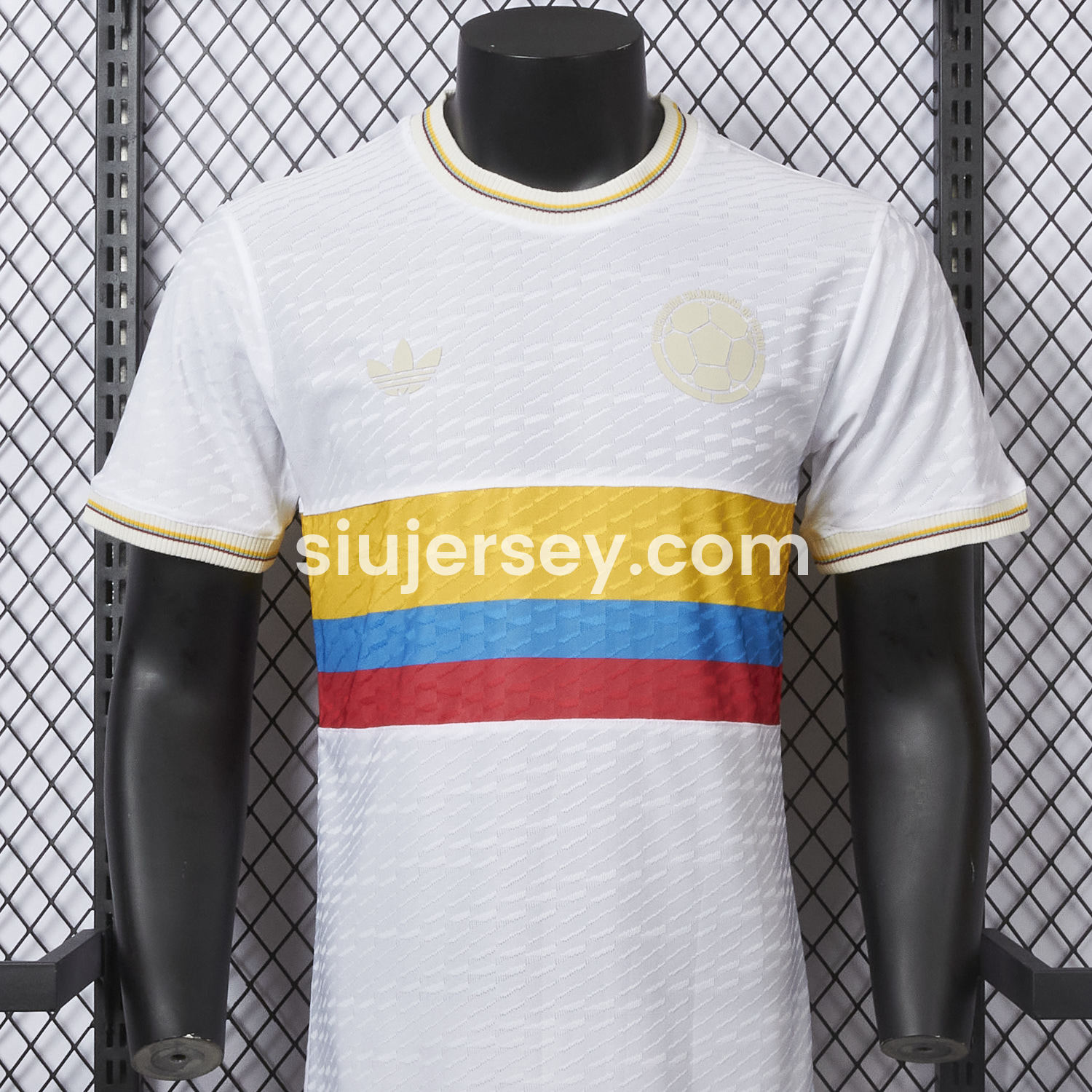 SIUjerseys-Colombia 2024 100th Anniversary Jersey with Jacquard Fabric - Player Version