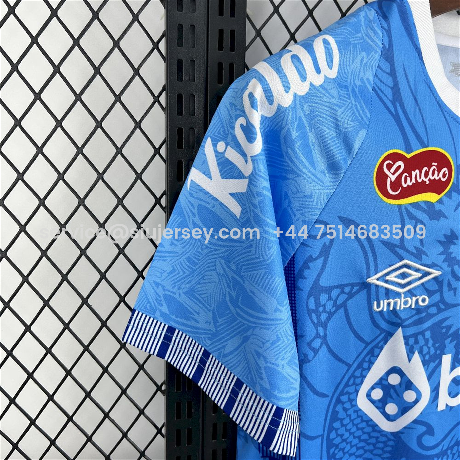 SIUjerseys-Santos 25-26 Blue Special Jersey with Sponsors - Fans Version