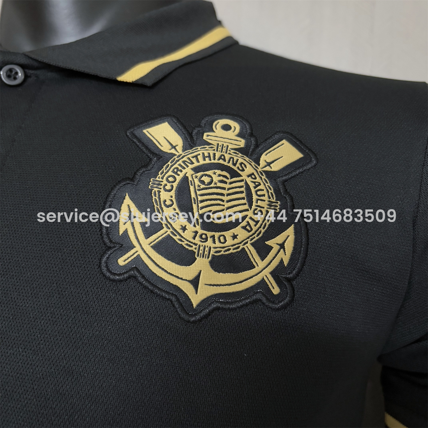 SIUjerseys-Corinthians 25-26 Black Gold Special Jersey - Player Version