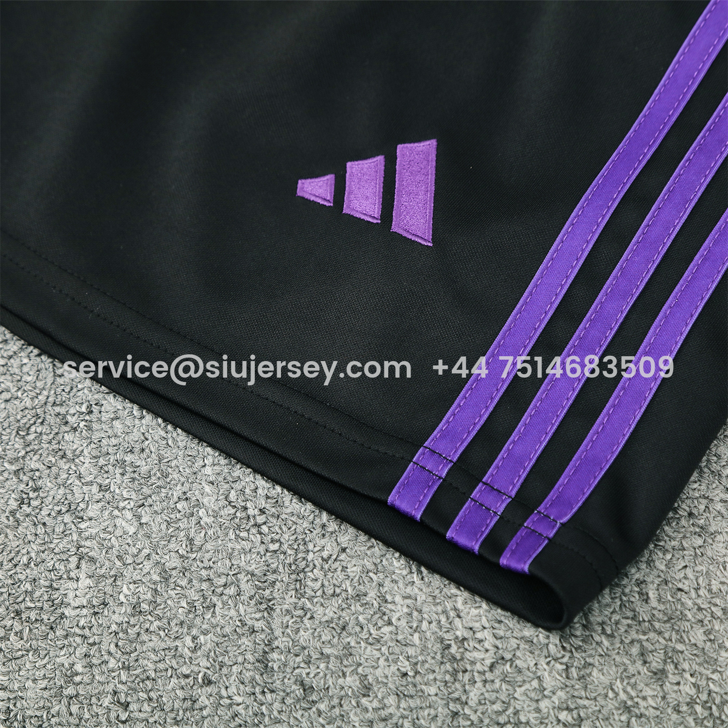 SIUjerseys-Real Madrid 25-26 Vest Training Set - Blue Edge White Vest & Black Shorts
