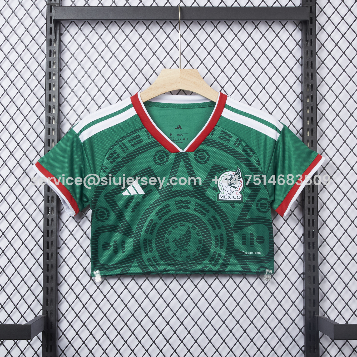 SIUjerseys-Women's Mexico 2026 Home Cropped Jersey