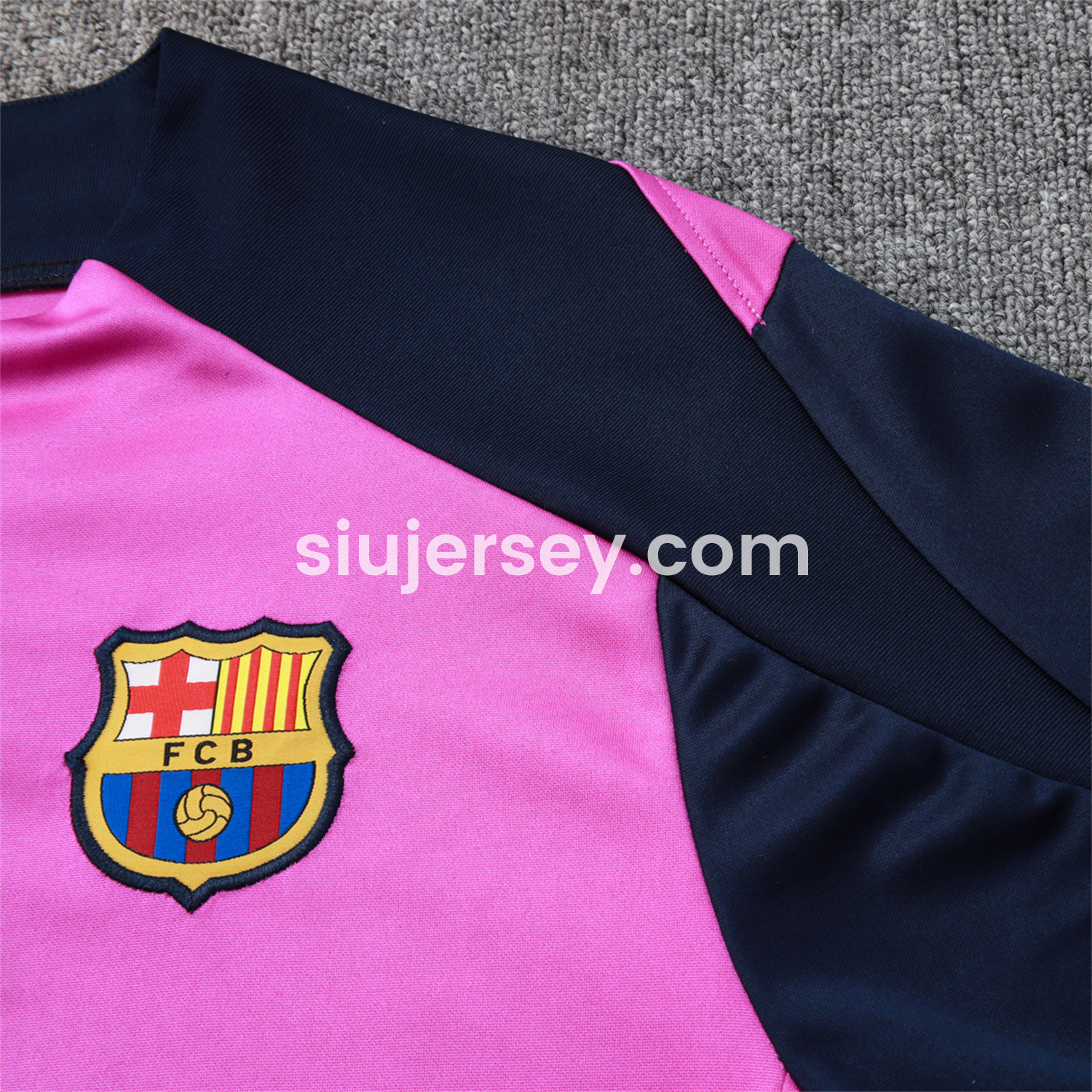 SIUjerseys-Barcelona 25-26 Long Sleeve Training Set - Purple Top and Deep Blue Pants
