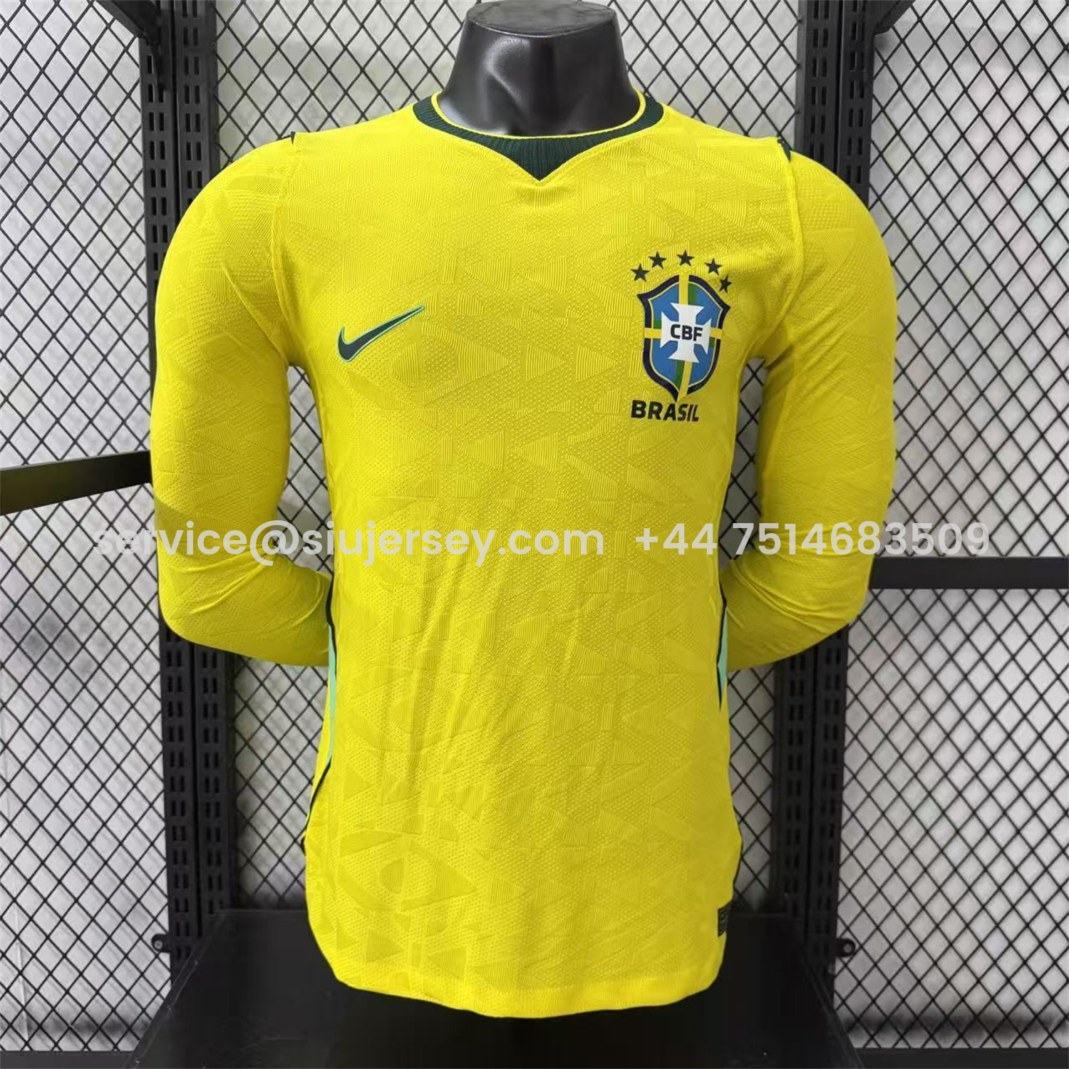 SIUjerseys-Brazil 2026 Home Long Sleeves Jersey - Player Version