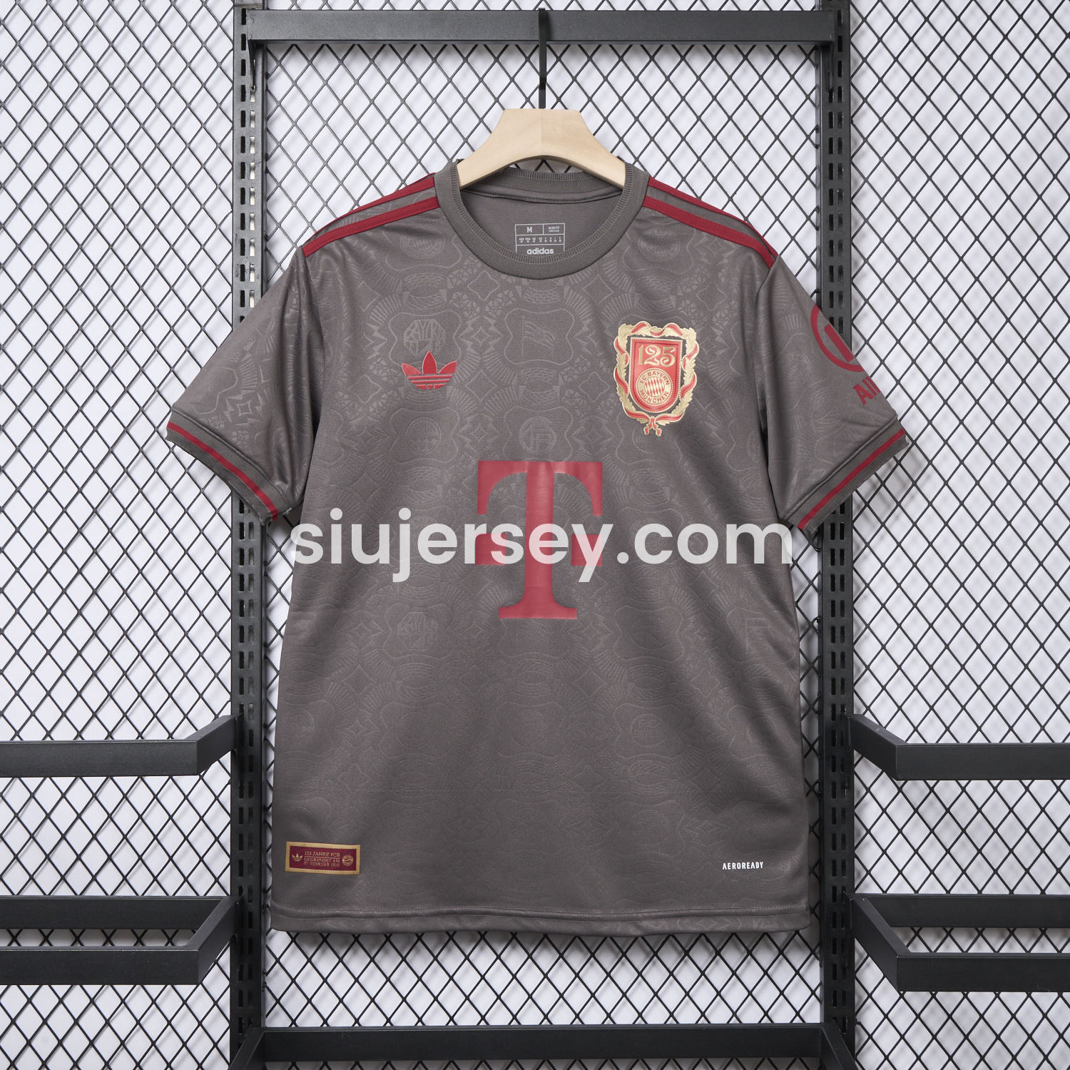 SIUjerseys-Bayern Munich 2025 Grey 125th Anniversary Jersey - Fans Version