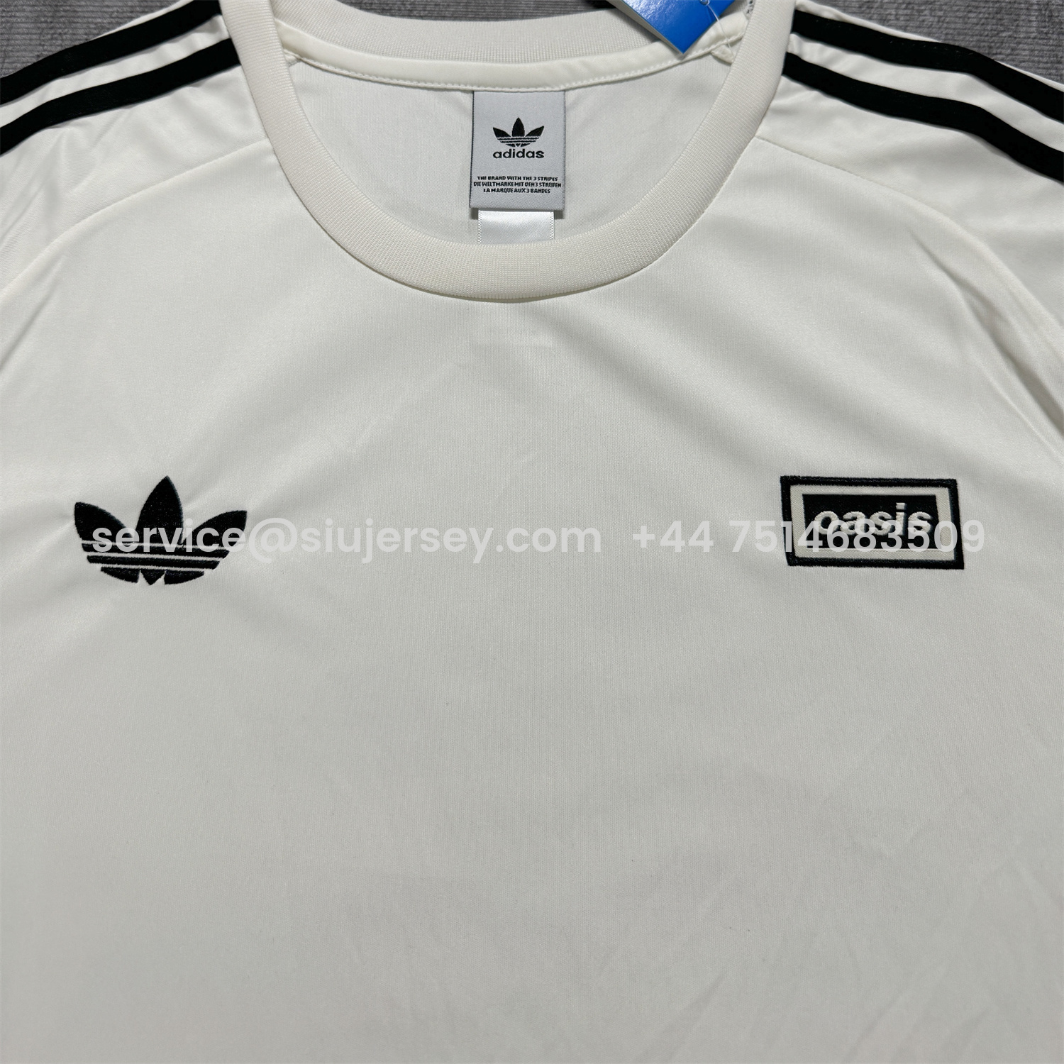 SIUjerseys-Adidas 25-26 Oasis Originals Tour White Jersey - Fans Version