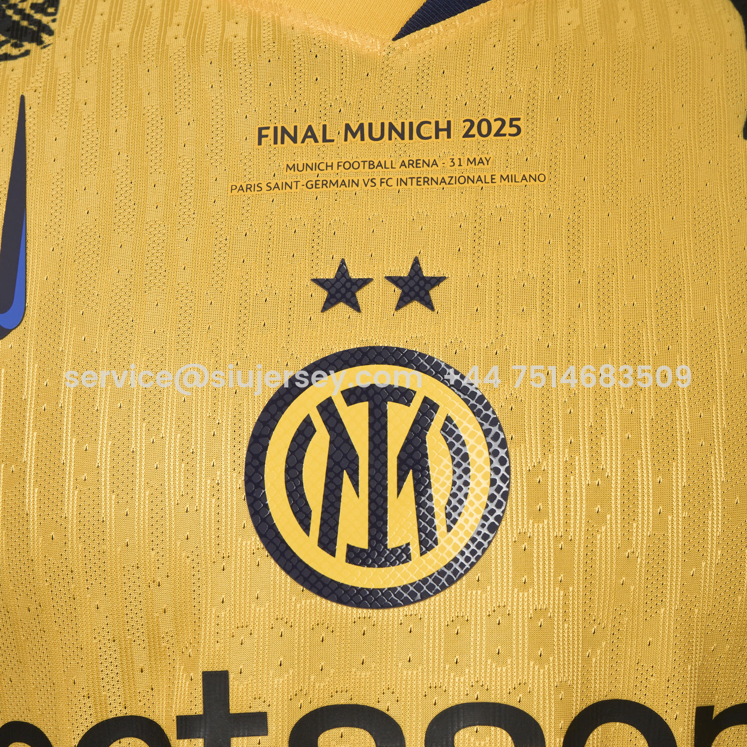 SIUjerseys-Inter Milan 24-25 Third Champions League Final Jersey - Player Version