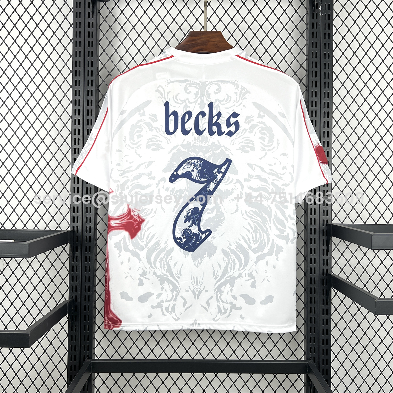 SIUjerseys-England 2026 Becks 7 Special Jersey - Fans Version
