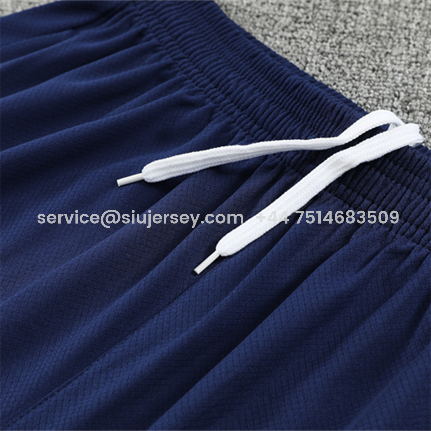 SIUjerseys-Barcelona 25-26 Short-Sleeve Training Set - Red Blue Line Top & Blue Shorts