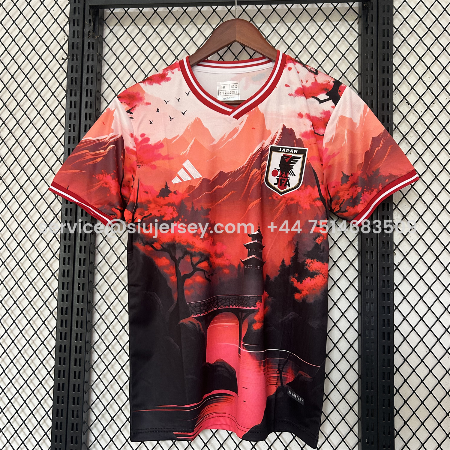 SIUjerseys-Japan 25-26 Red Mountains & River & Tower Special Jersey - Fans Version