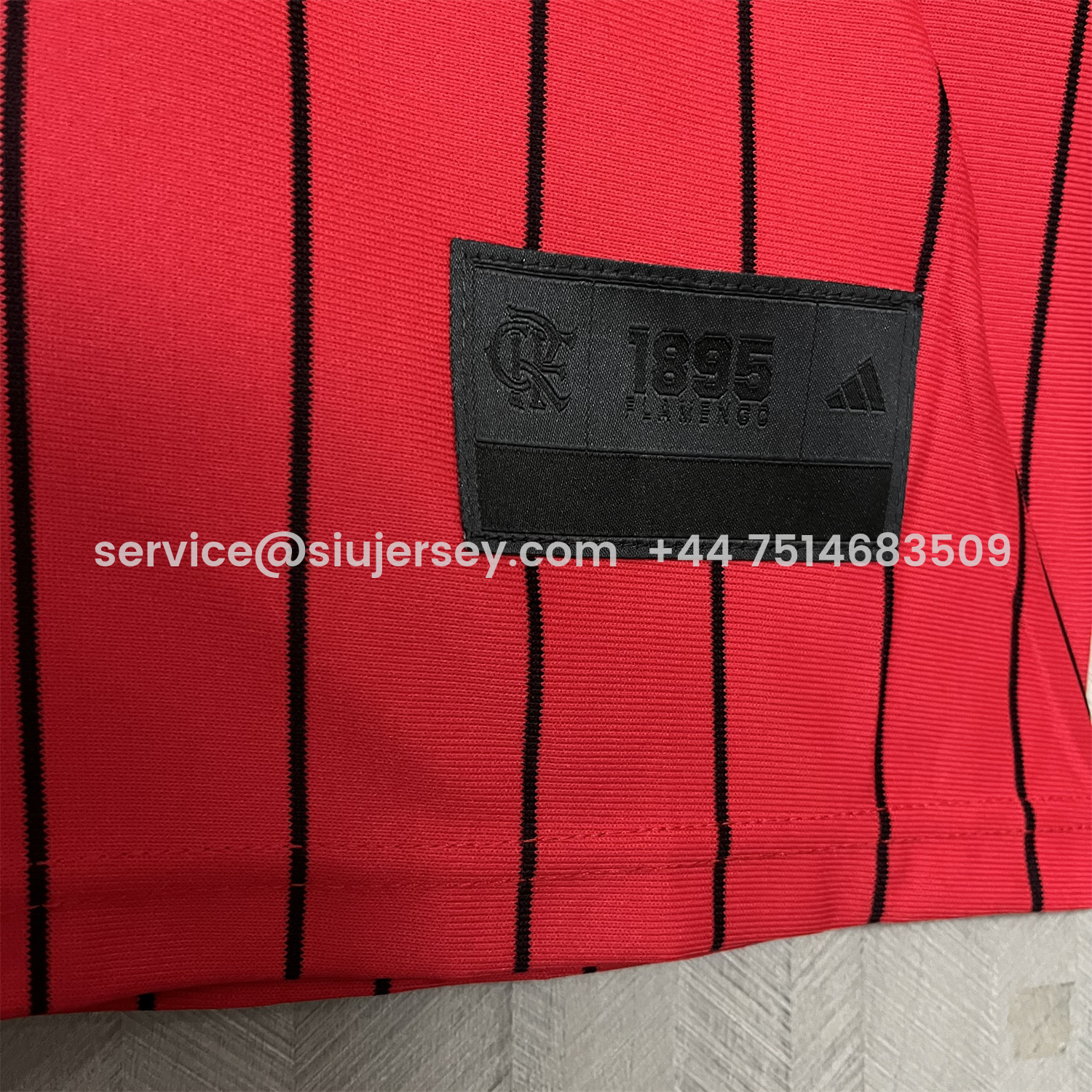 SIUjerseys-Flamengo 25-26 Red Baseball Jersey with Black Stripes
