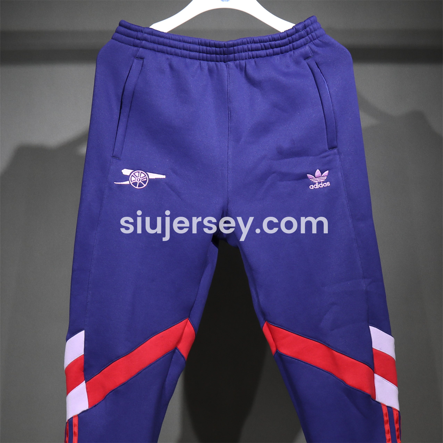 SIUjerseys-Arsenal 2025 Fleece-Lined Training Hoodie Set - Purple & Red Hoodie + Pants