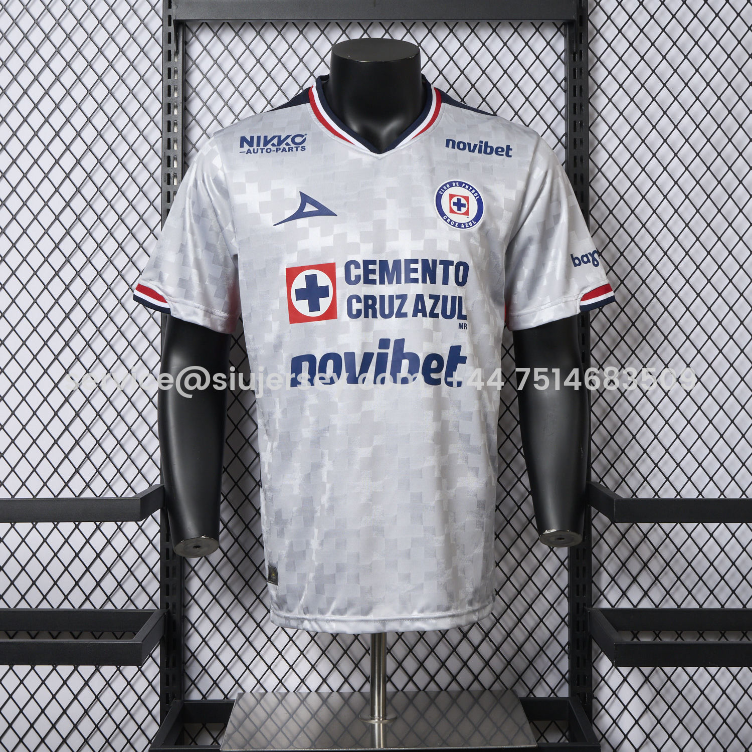 SIUjerseys-Cruz Azul 25-26 Away Grey Jersey - Player Version