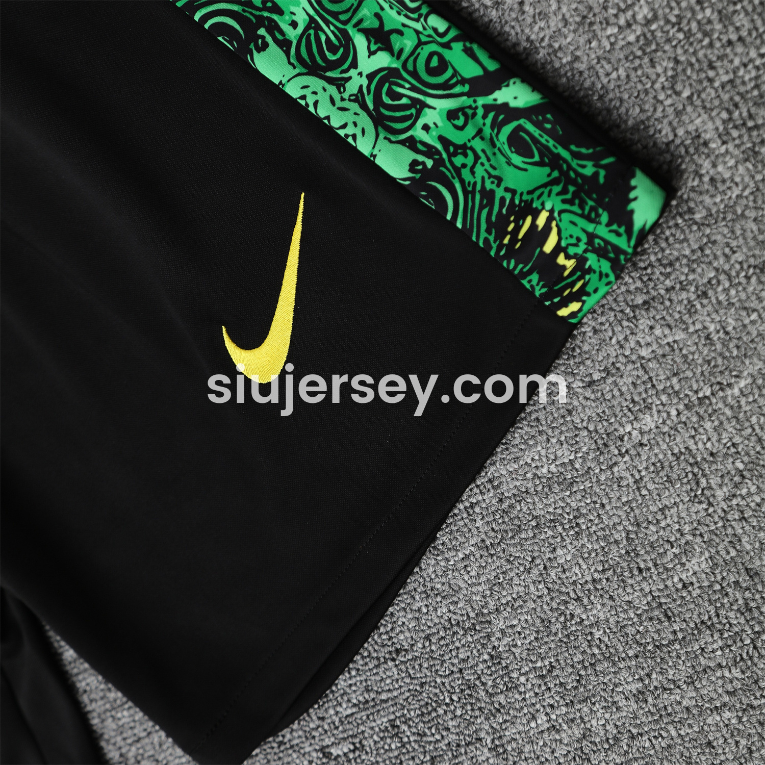 SIUjerseys-Brazil 25-26 Green Jesus Statue Vest Training Set - Green Vest & Black Shorts