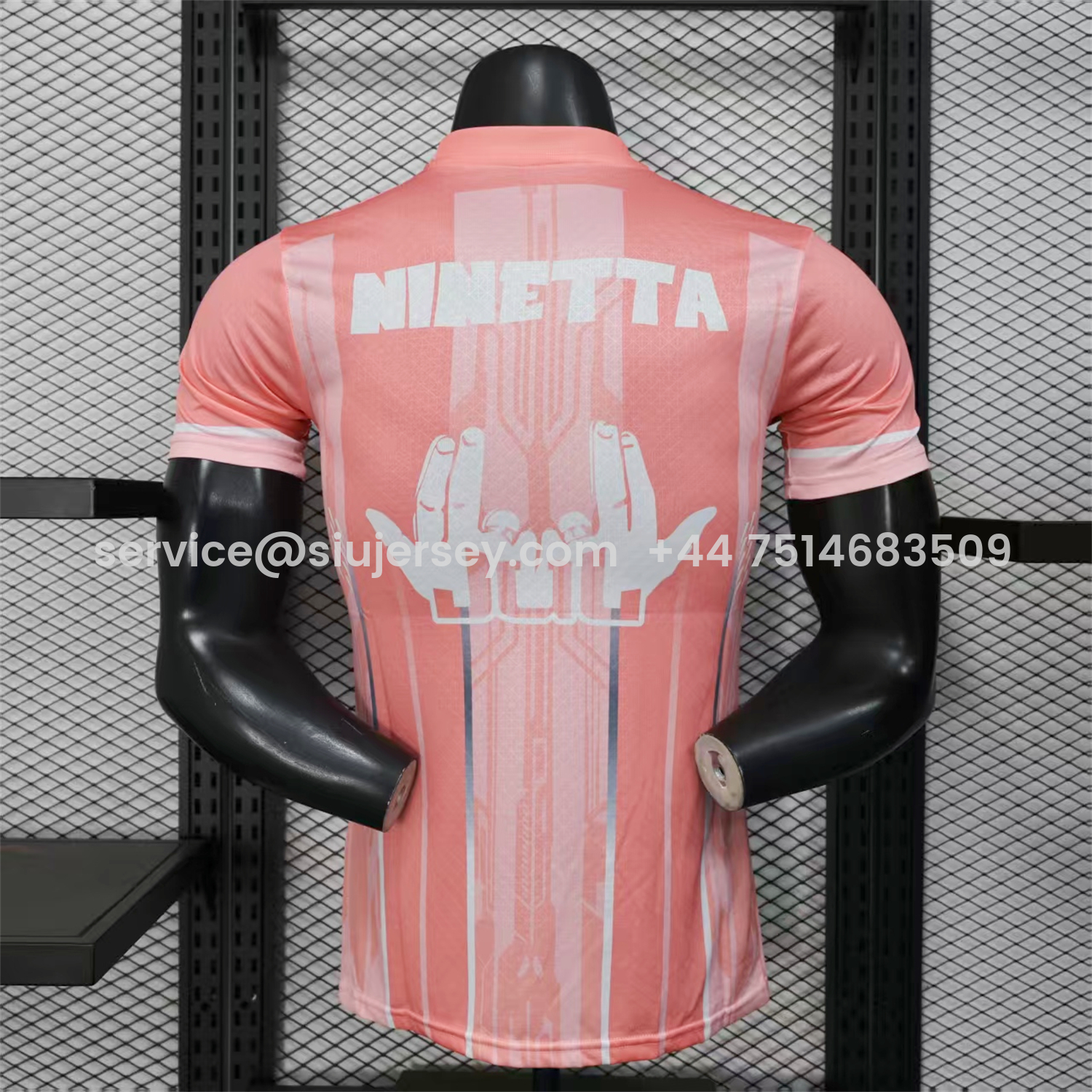SIUjerseys-Marseille 25-26 Pink Stripes Special Jersey - Player Version