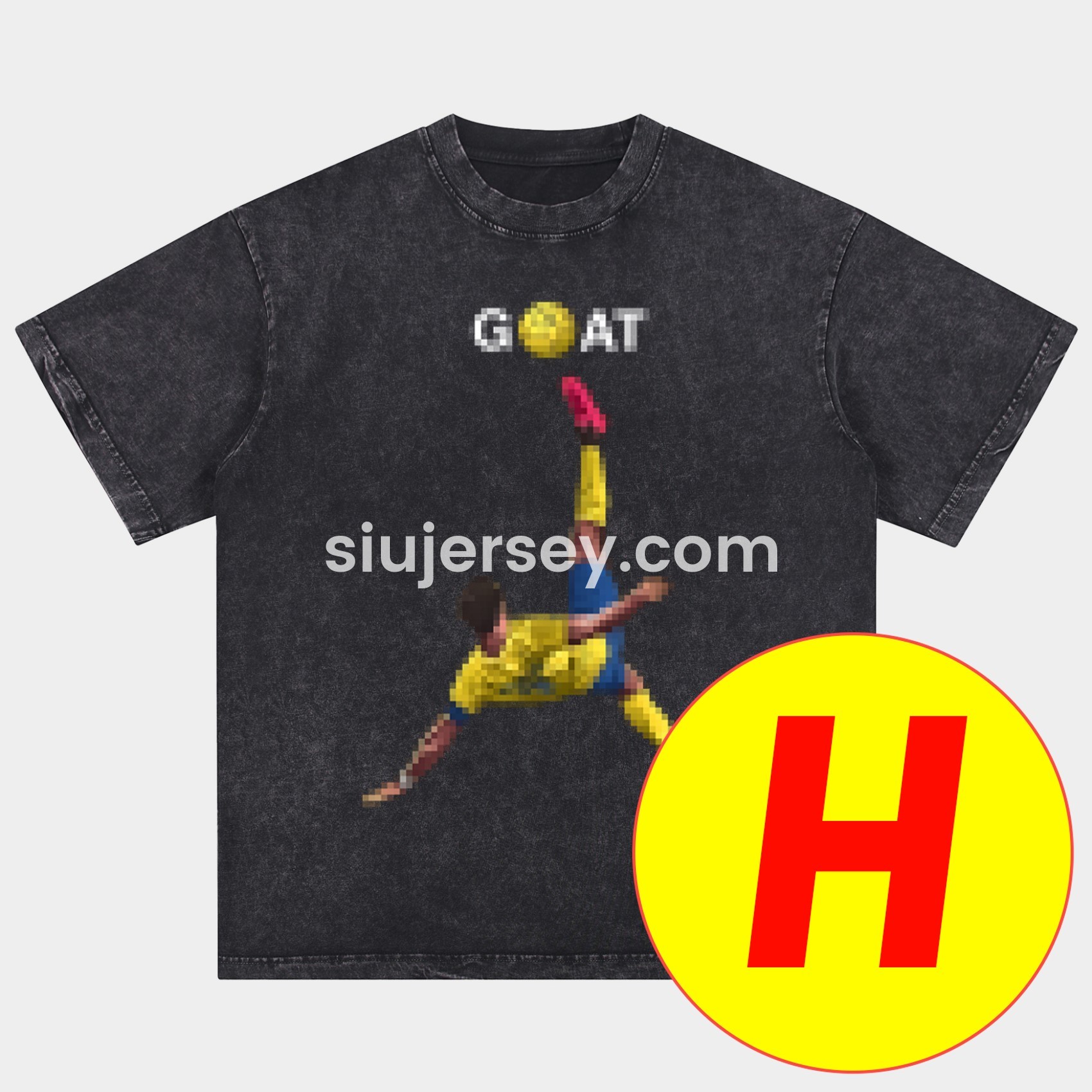 SIUjerseys-Cristiano Ronaldo Portugal Real Madrid Manchester United Oversized Washed T-Shirt